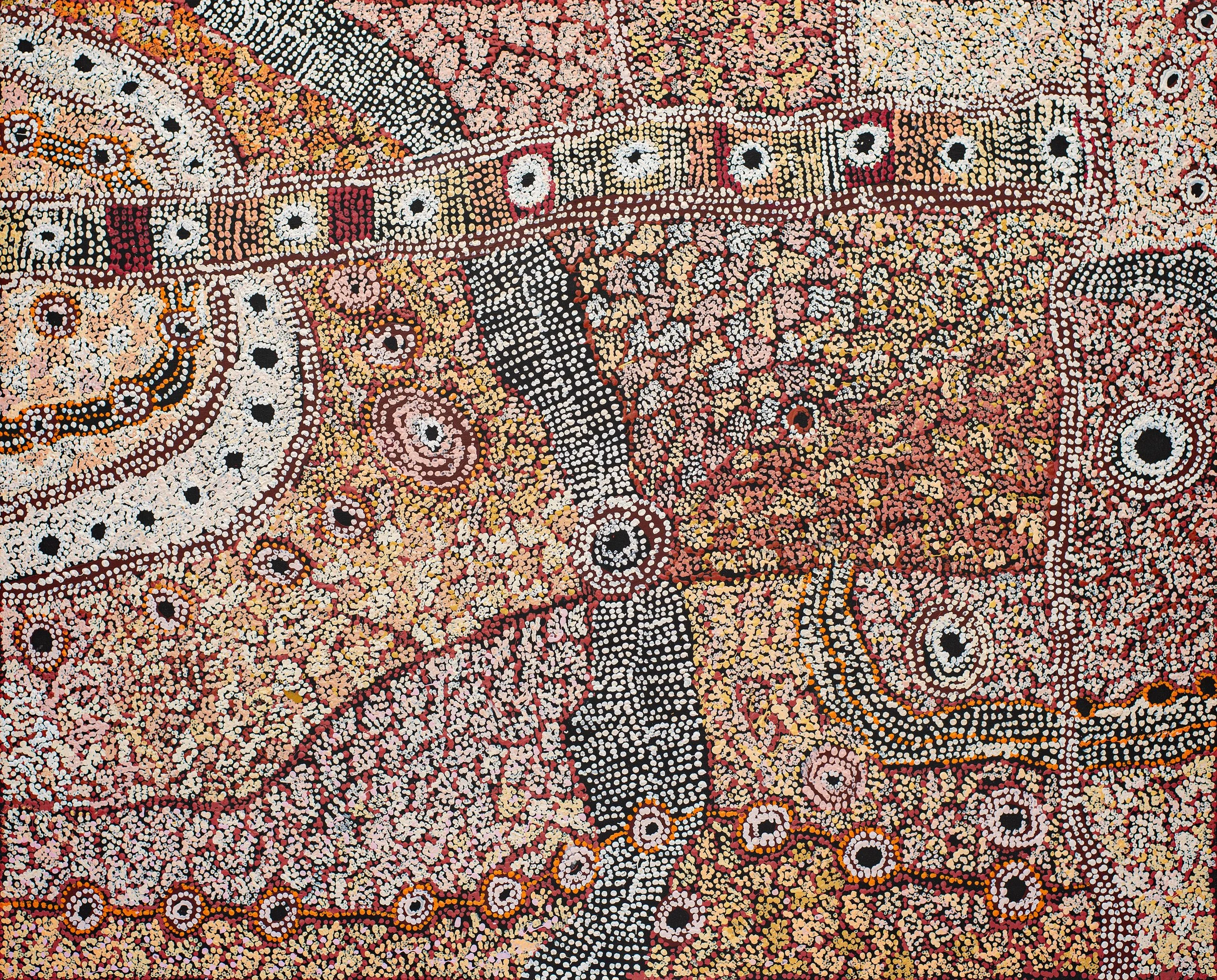 Betty  Chimney (1957) - Ngayuku Ngura (My Country) - 152 x 122 cm - 591-24
