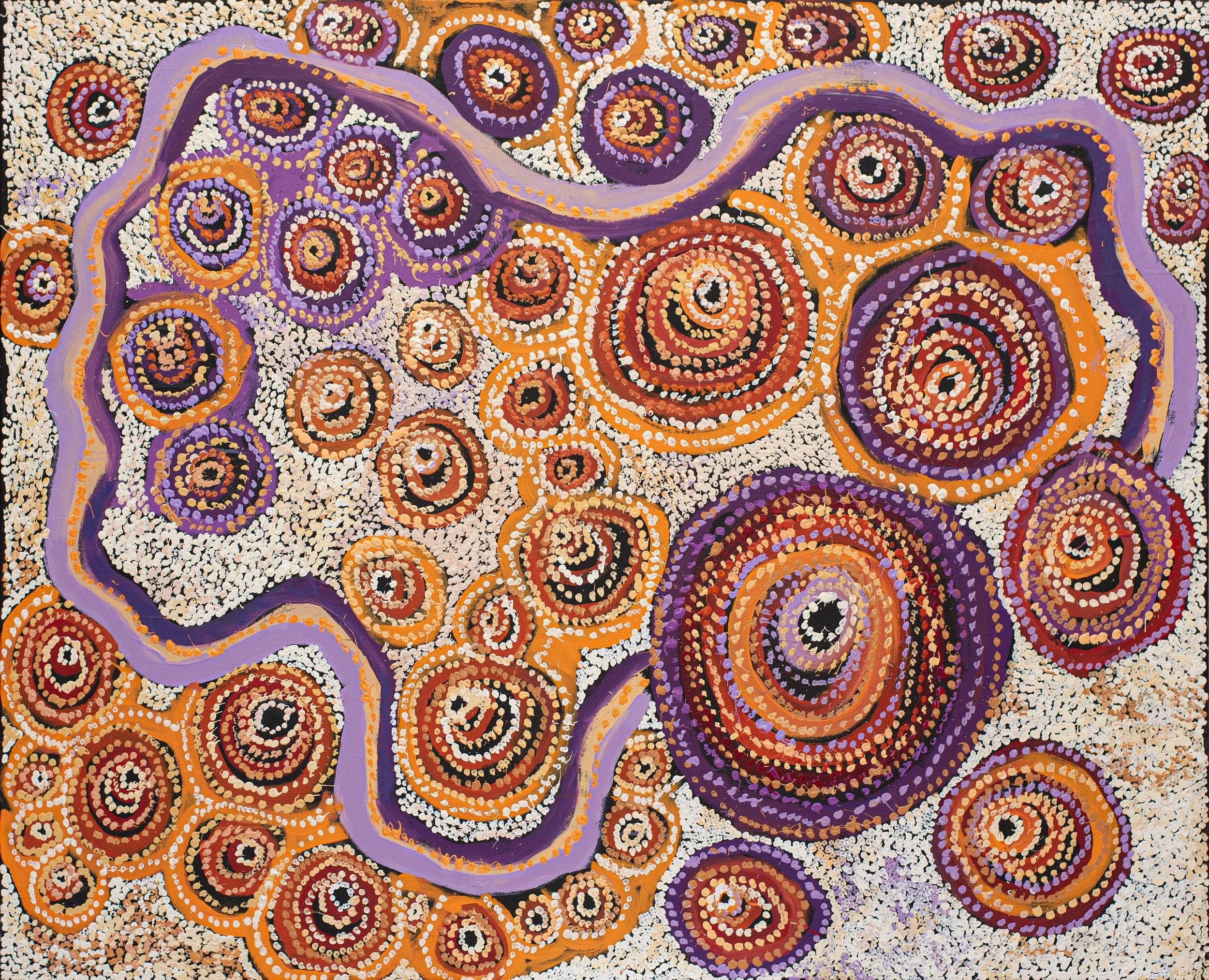 Rosalind  Tjanyari (1971) - Ngura Wiru (Good Country) - 152 x 122 cm - 347-24