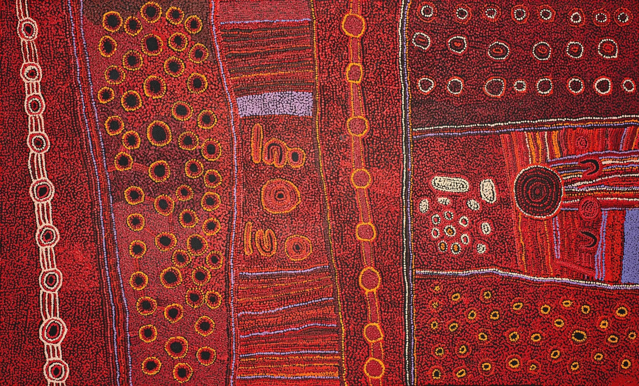 Maringka Baker - Minyma Kutjara Dreaming stories - 200 x 120 cm - 12041