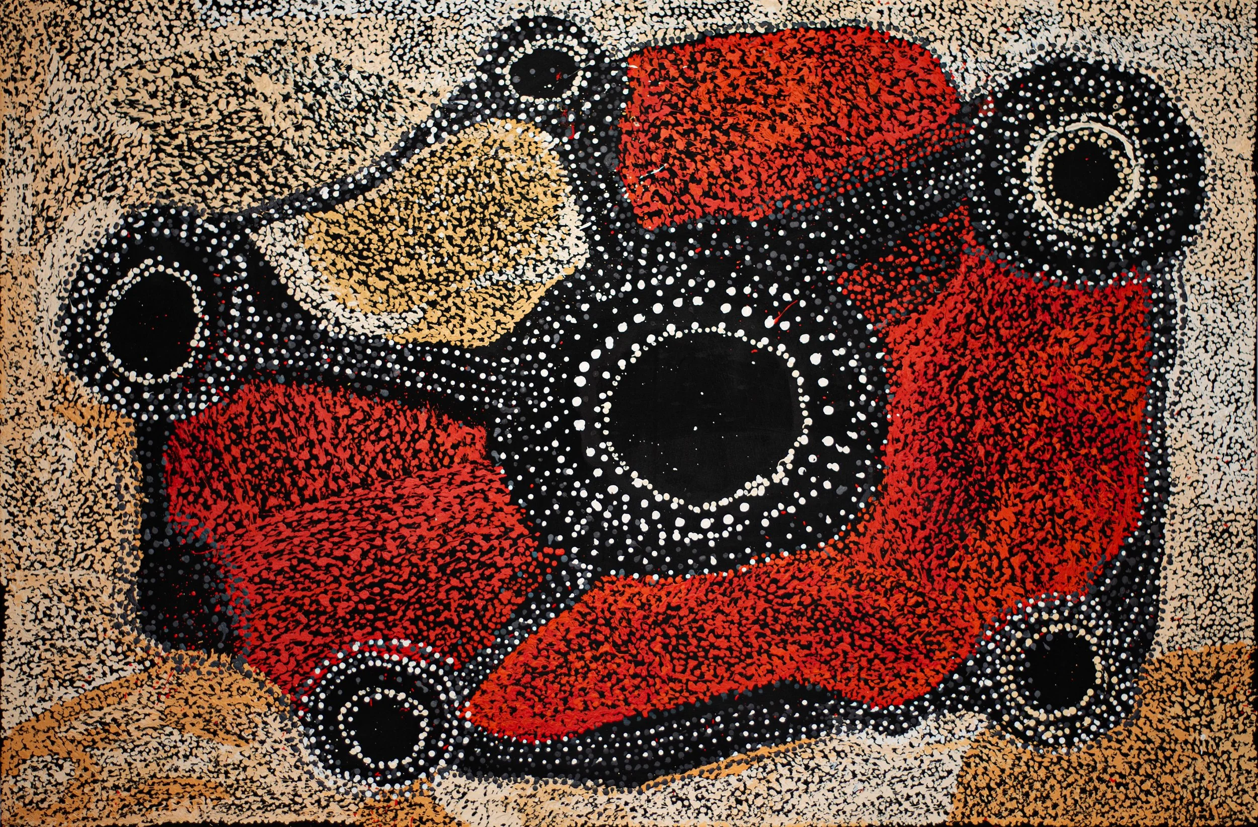 Tjampawa Stevens - Piltati Dreaming stories - 115 x 99 cm - 23-080 (sold)