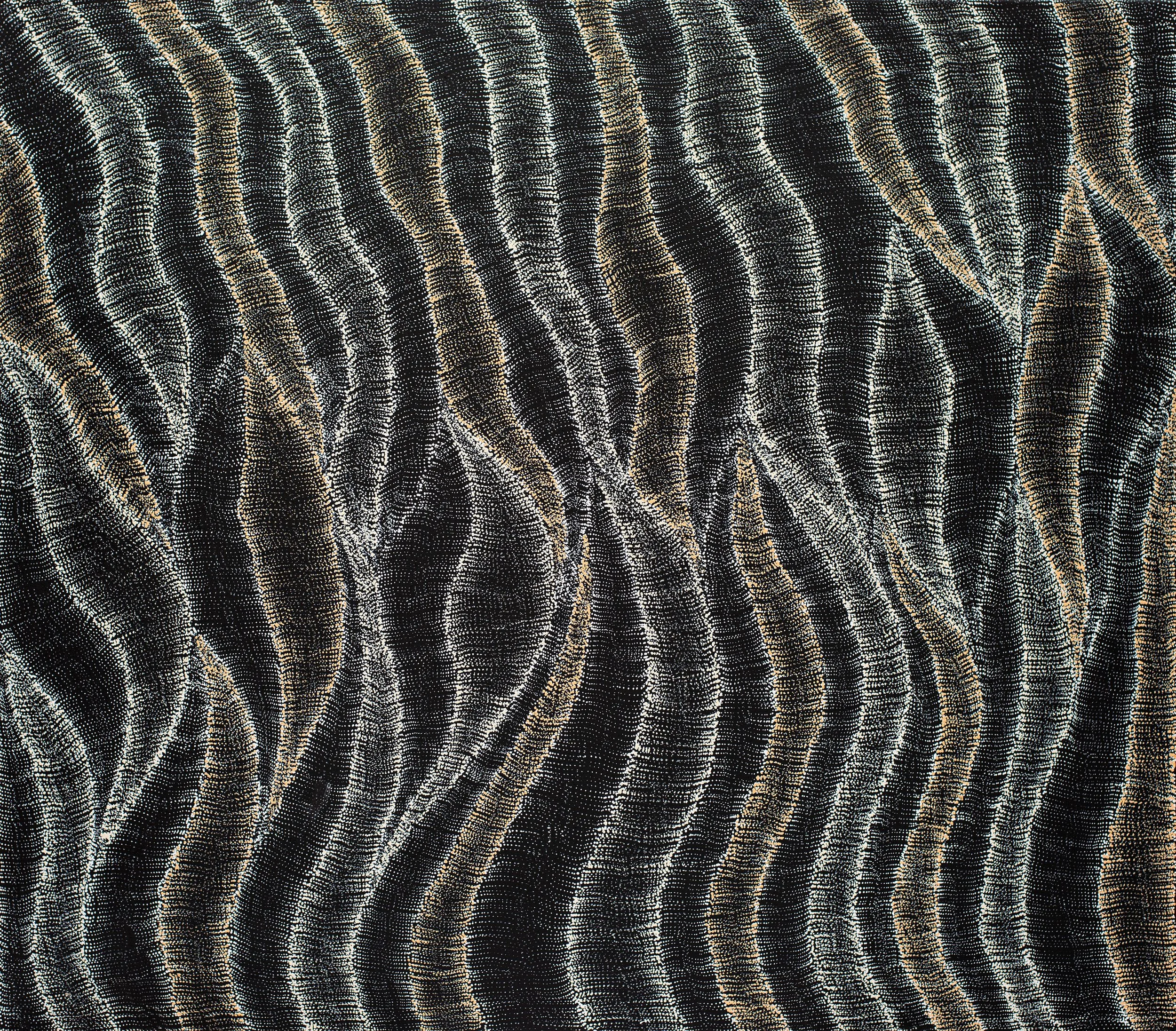 Debbie Napaljarri Brown - Wanakiji Jukurrpa (Bush Tomato Dreaming) - 122 x 107 cm - 1210/23ny
