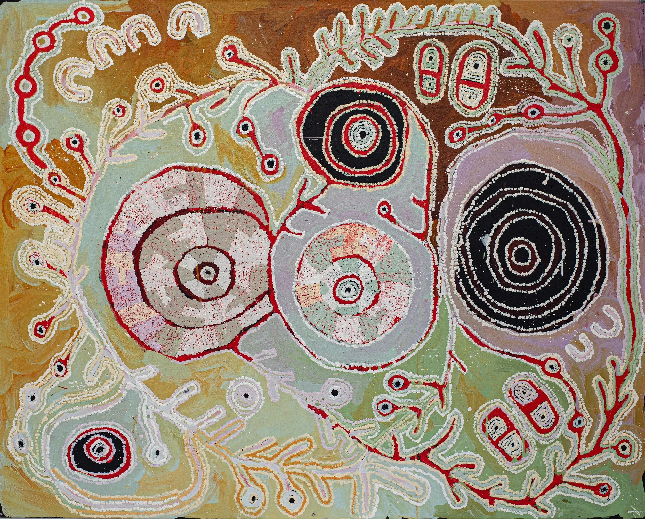 Tuppy Ngintja Goodwin - Antara sacred valley - 152cm x 122cm - 563-22