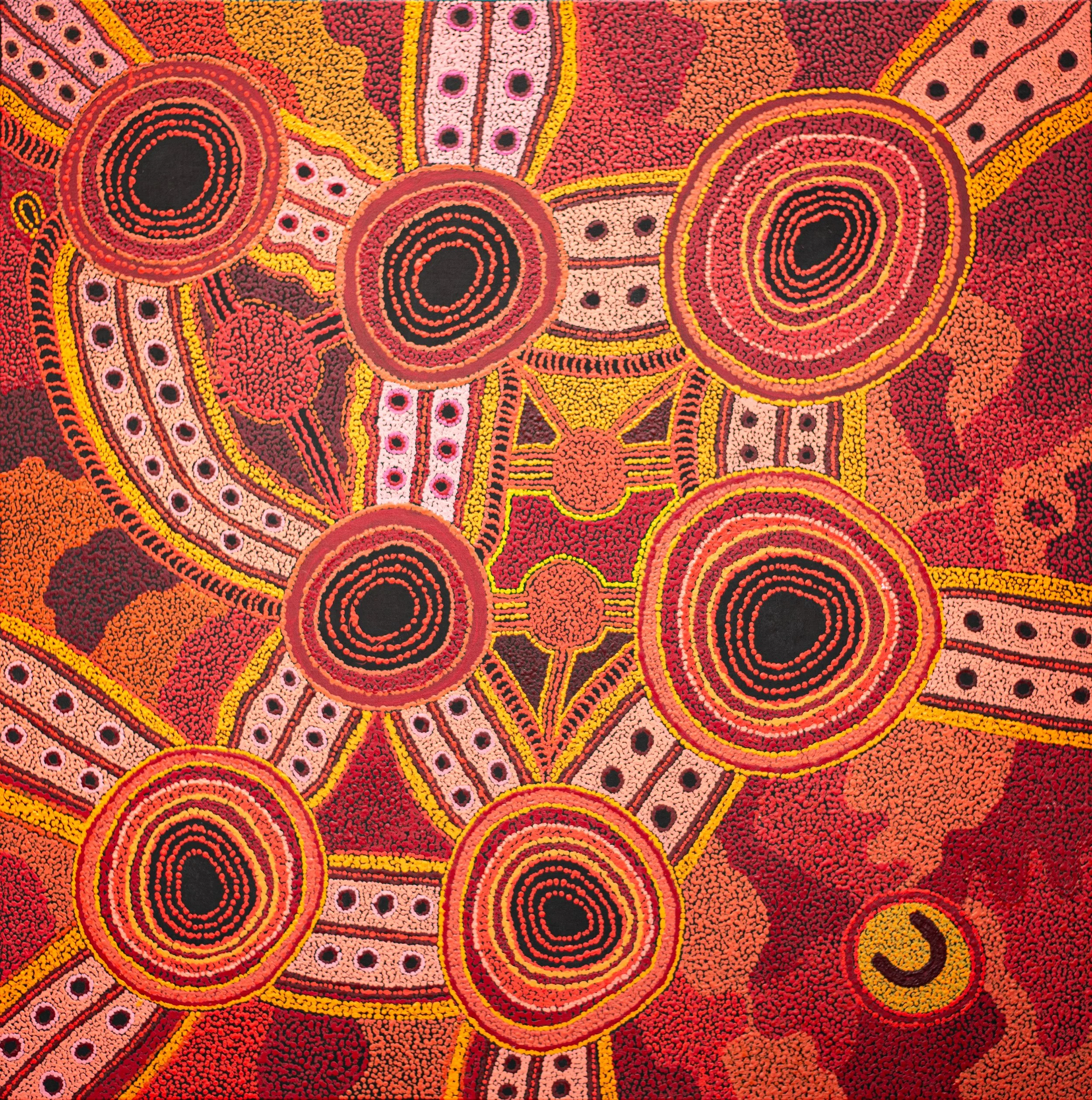 Maringka Tunkin - Seven Sisters - 122 x 122 cm - 211-25