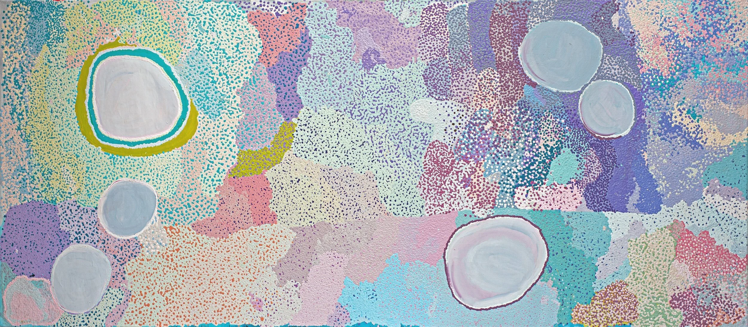 Yikartu Bumba (1939) - Jupurrl Warla - 300 x 125 cm - 19-921 - art aborigene