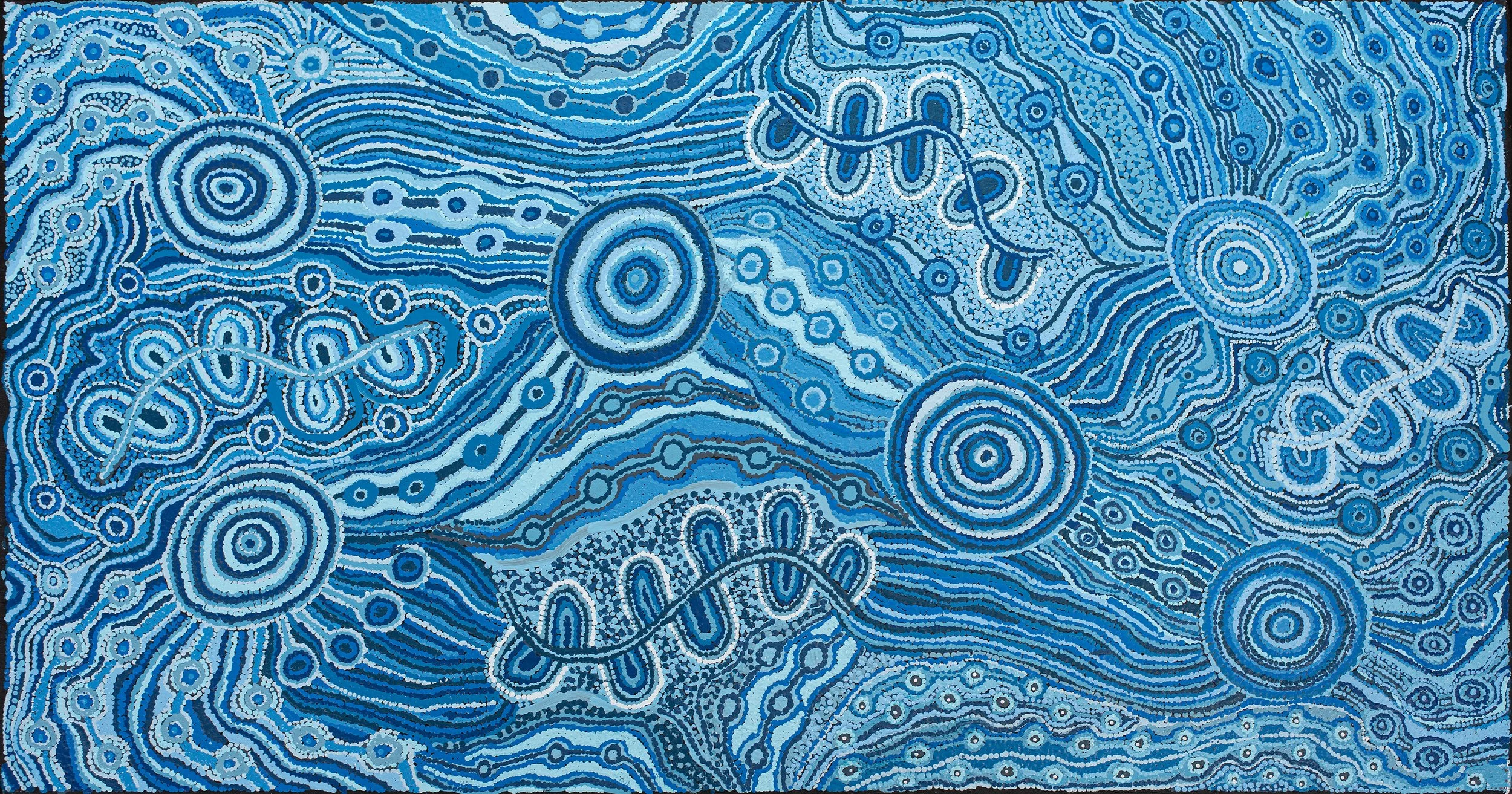 Umatji Tjitayi - Kaliny-kaliny / Honey Grevillea - 149 x 79 cm - 342-25 (sold)