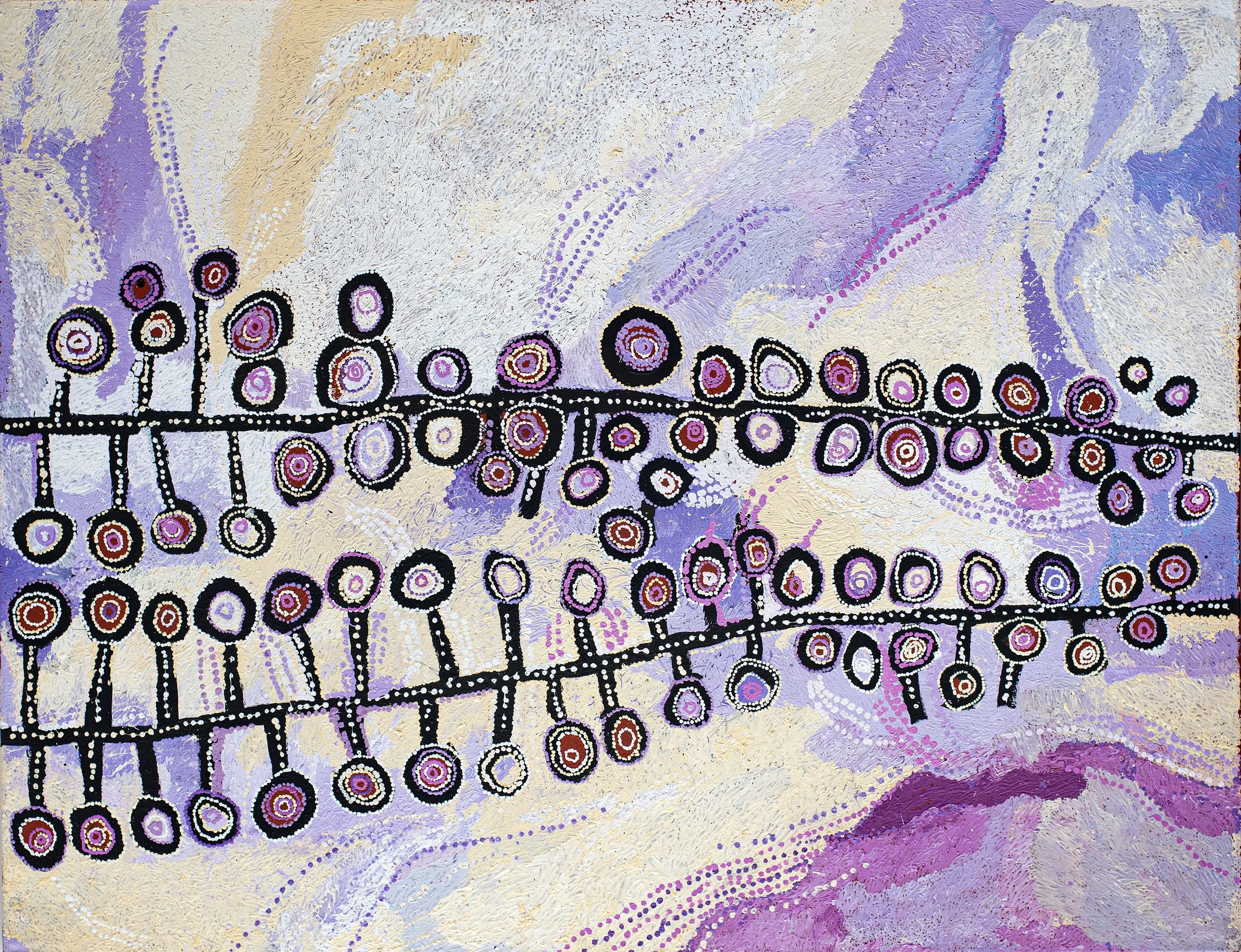 Wawiriya Burton - Ngayuku Mamaku Ngura- My Father's Country - 197 x 153 cm - 217-20