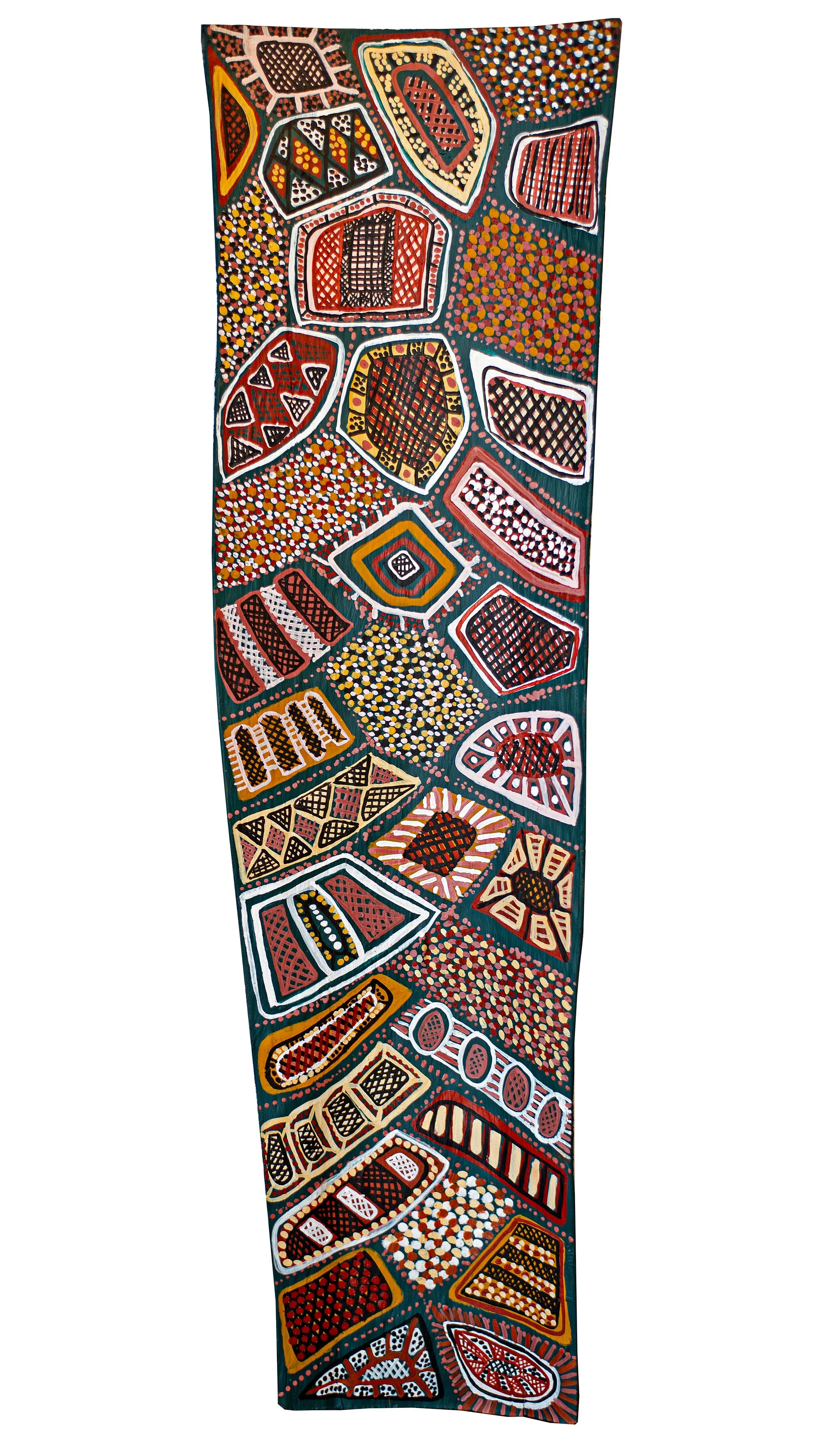 Shirley Puruntatameri (Nee Tipungwuti) - Pupuni Jilamara - 100 x 31 cm - 25-218 (option)