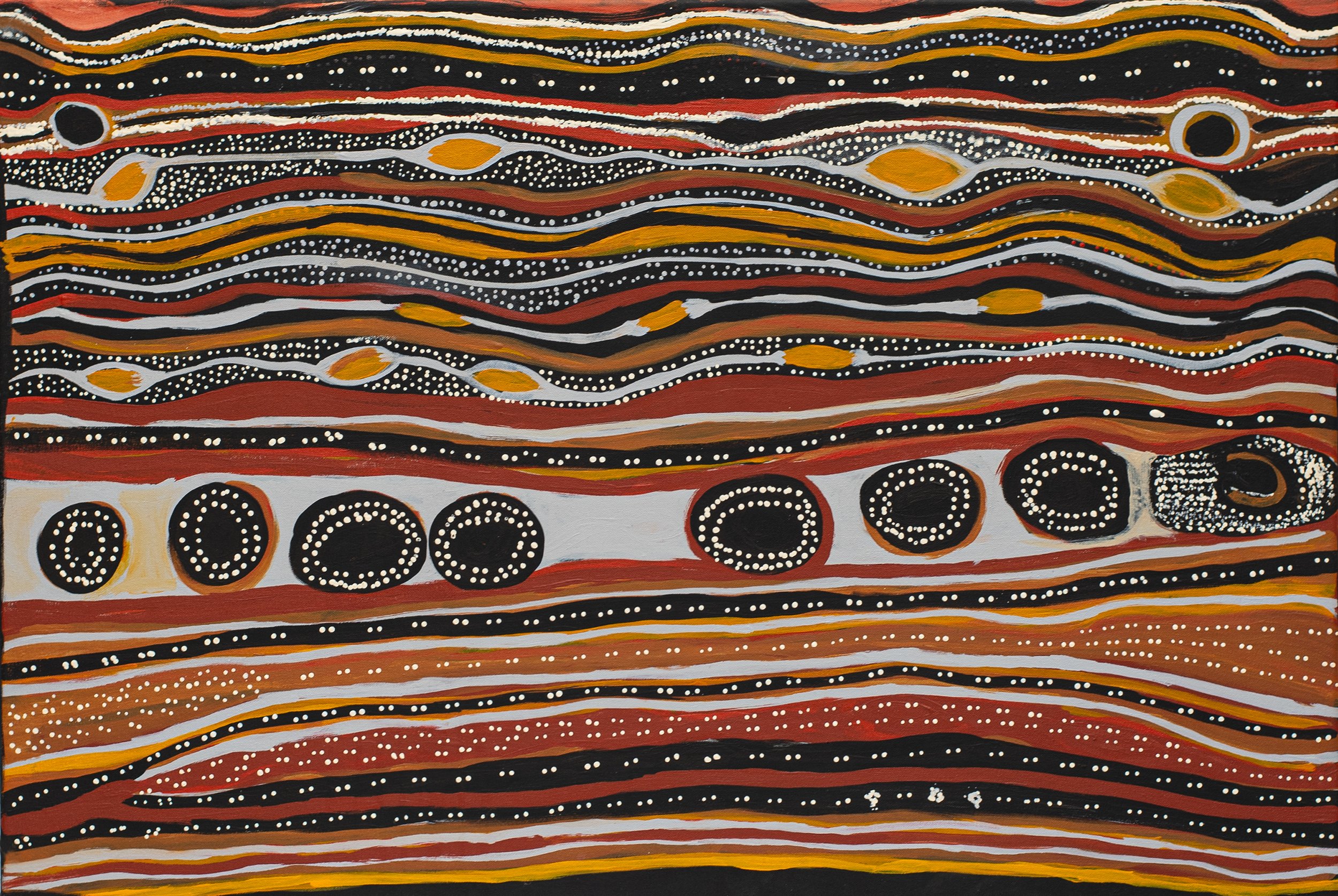 Angkaliya  Nelson - Kungkarangkalpa (Seven Sisters Story) - 91 x 61 cm - 25-057
