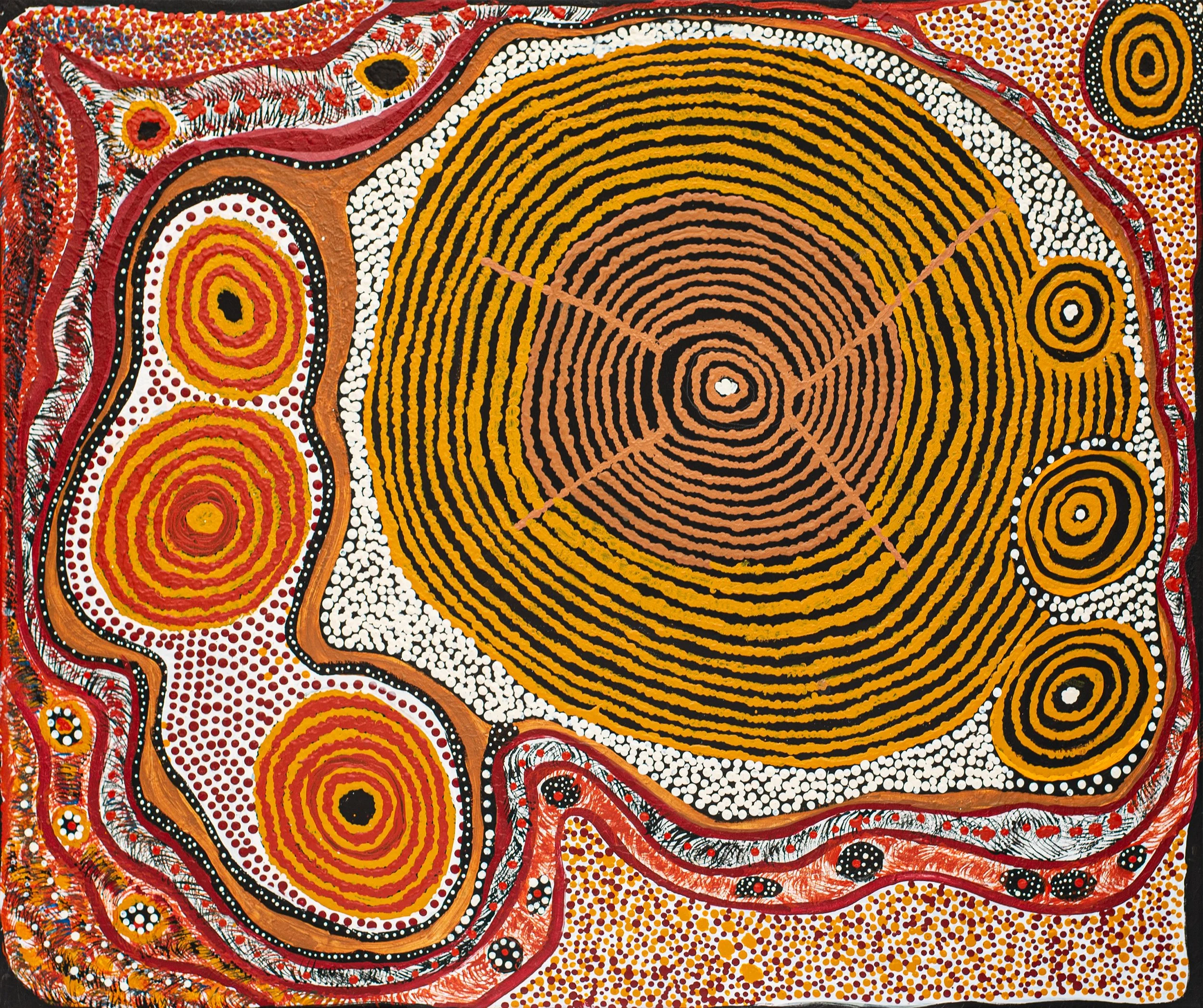 Angkaliya  Nelson - Kungkarangkalpa (Seven Sisters Story) - 92 x 76 cm - 25-209