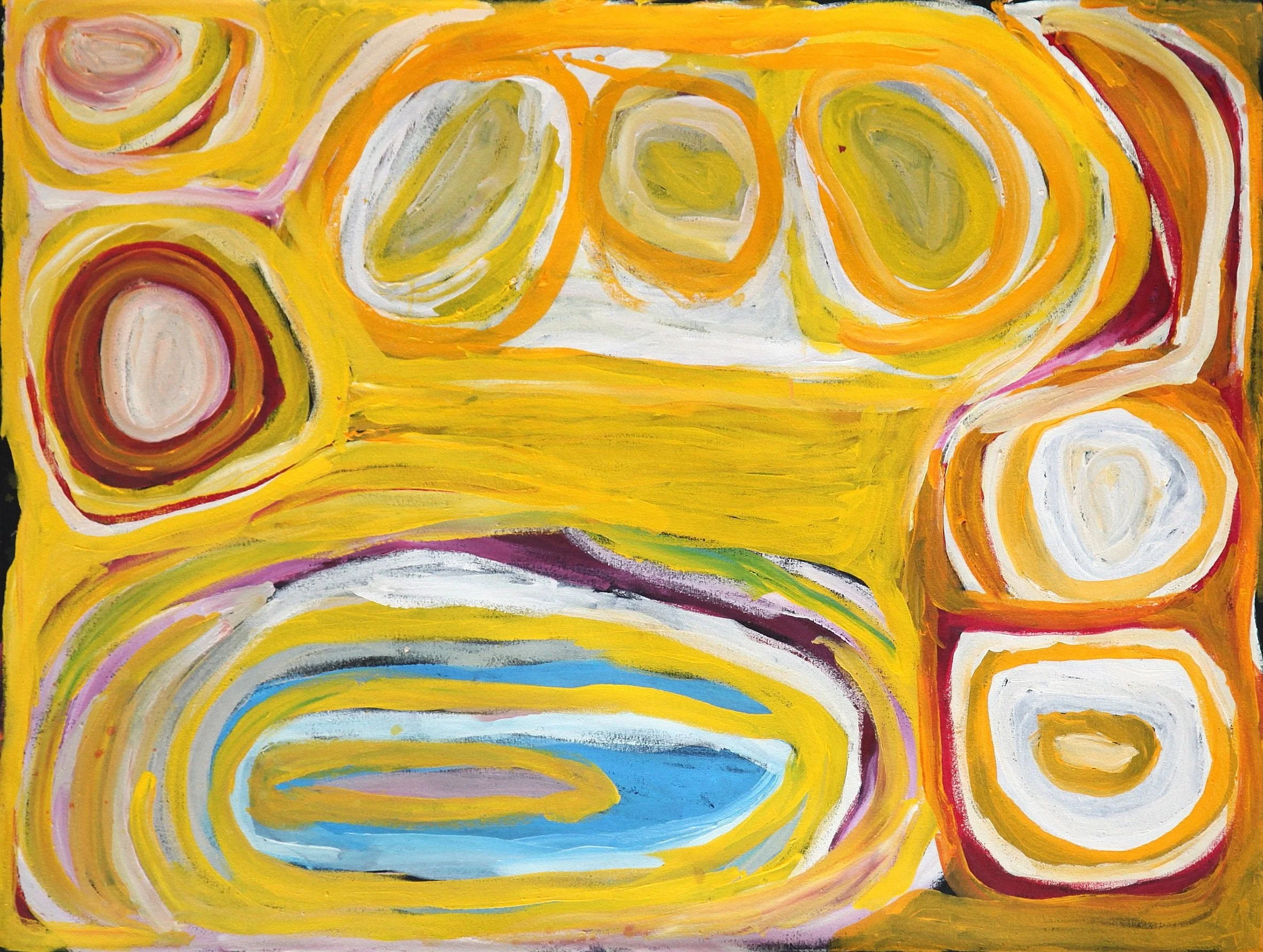 Nora Nungabar - Pangkapirni Minyipuru (Seven Sisters Dreaming)  - 122 x 91 cm - 13-35