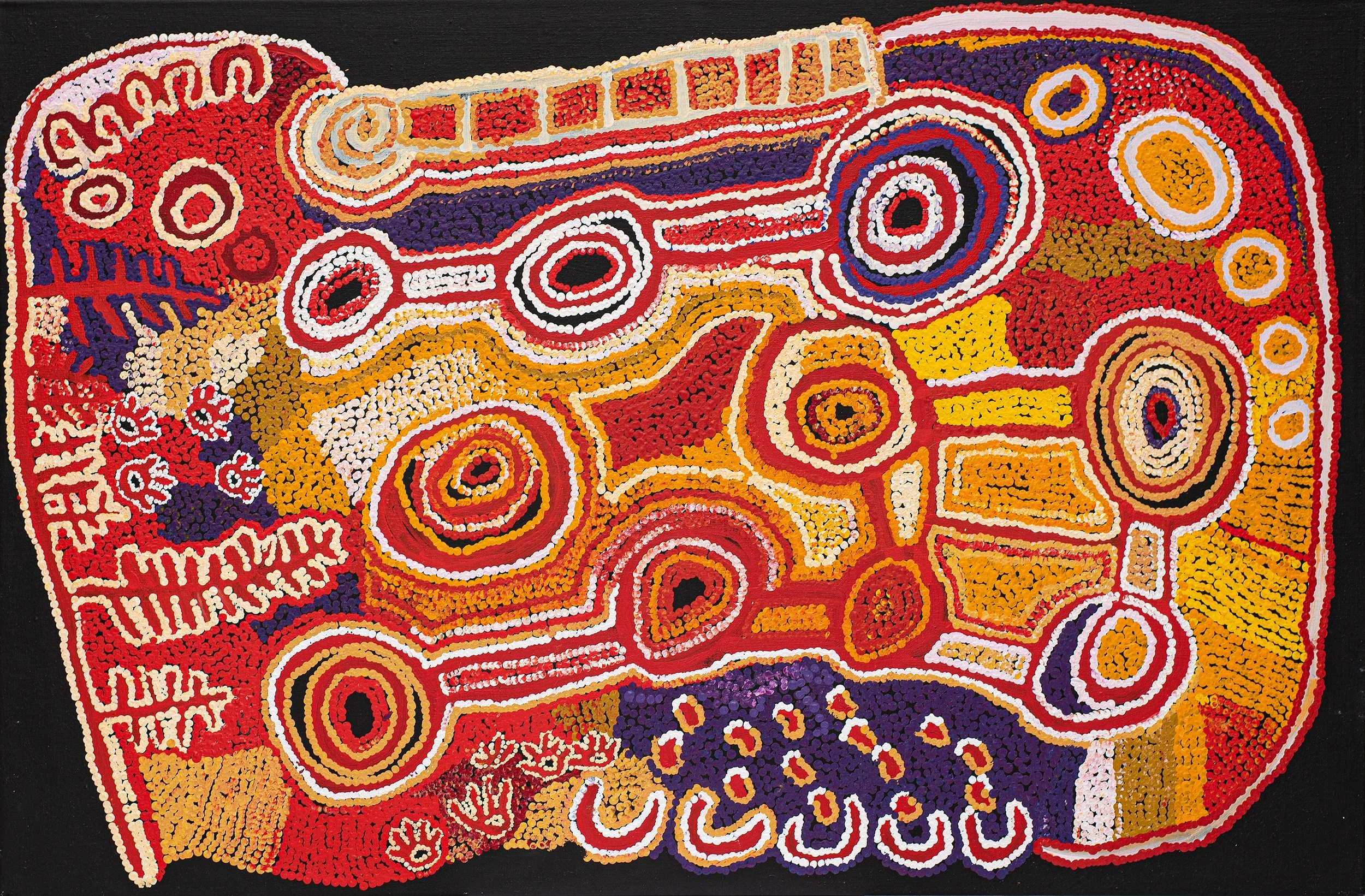 Ngalpingka Simms - Wayiyul - 137 x 90 cm - 23-27