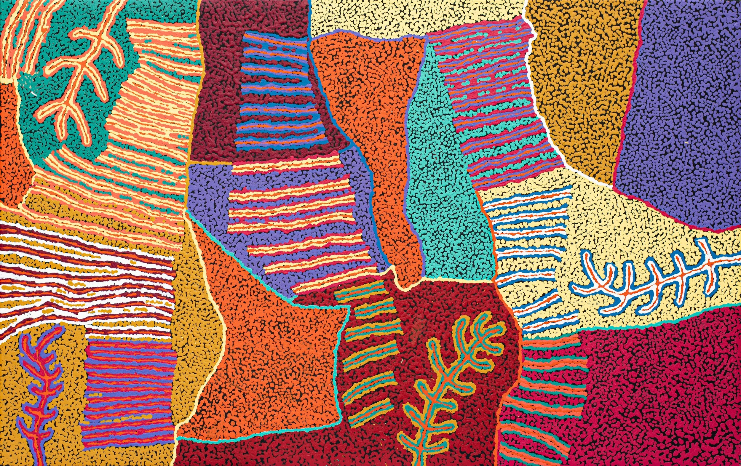 Wilson Mandijalu (1985) - Kulyakartu - 76 x 122 cm - 23-463 - aboriginal art