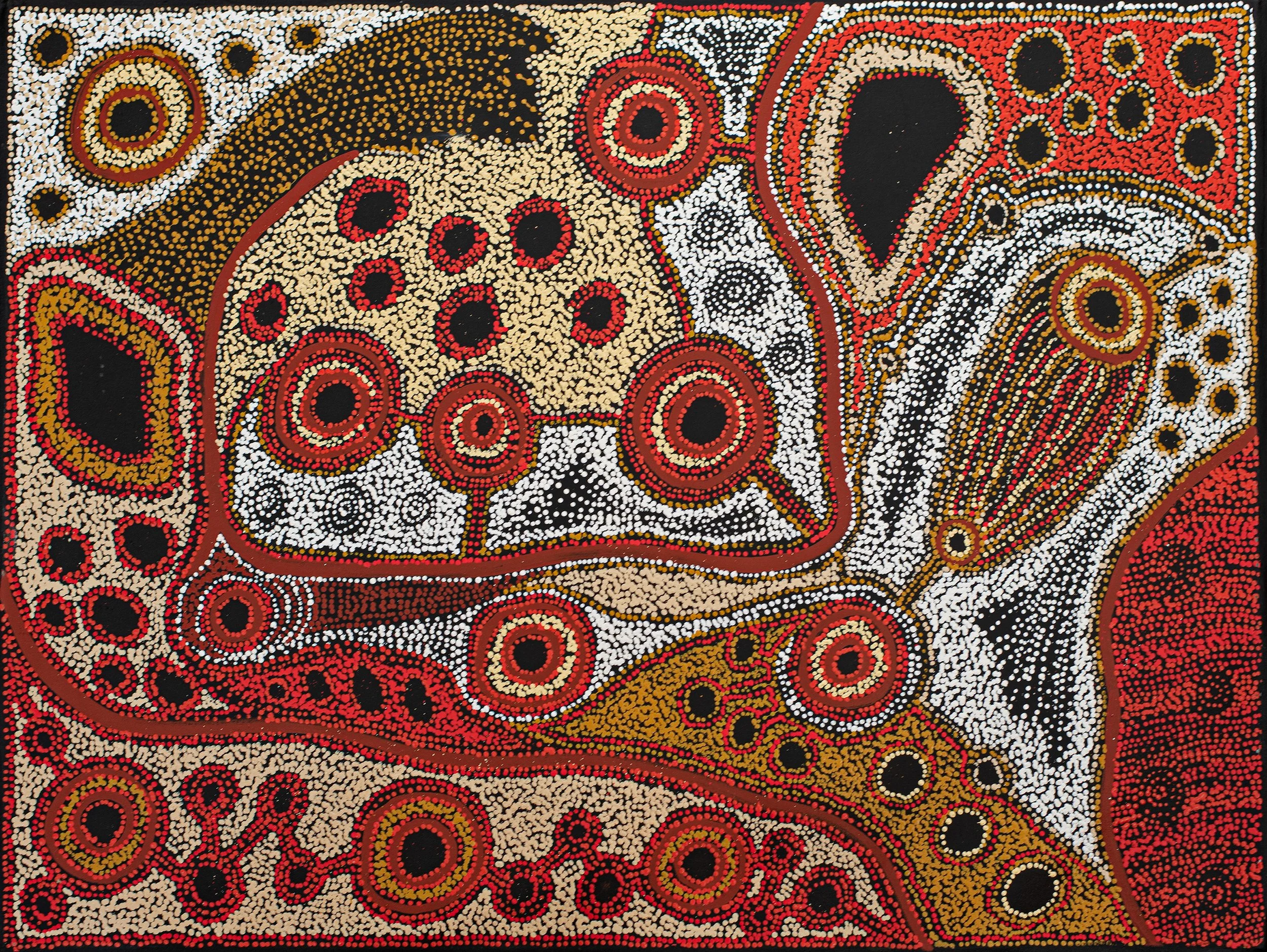 Amy Scotty - Kungkarangkalpa / Seven Sisters - 121 x 90 cm - 368-25 (sold)