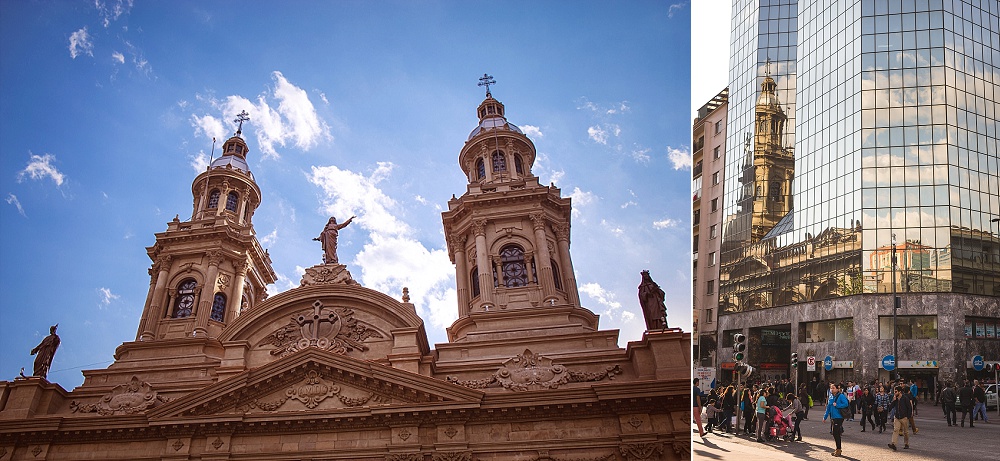 You can enjoy the contrasts of the city.