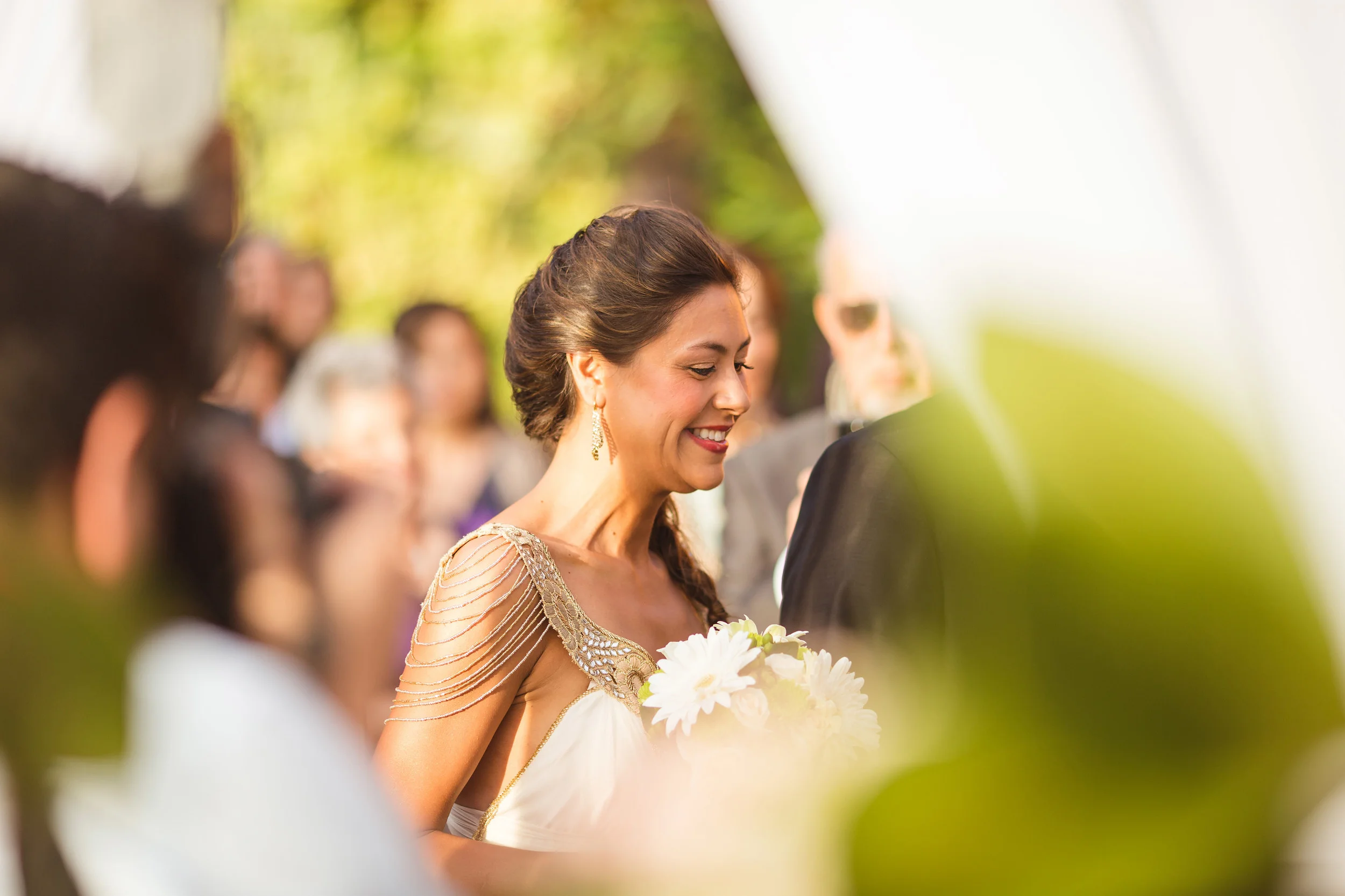 And there she comes - beautiful and excited :)