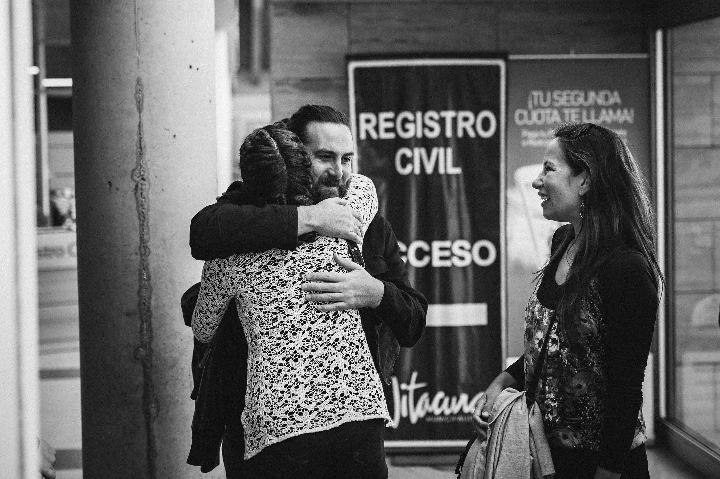 Our first stop: Municipalidad de Vitacura, where the civil ceremony took place