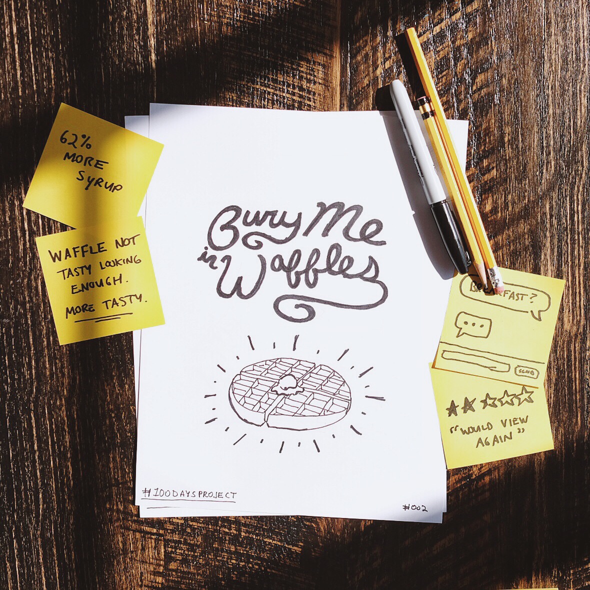 Waffles with imaginary feedback in my head