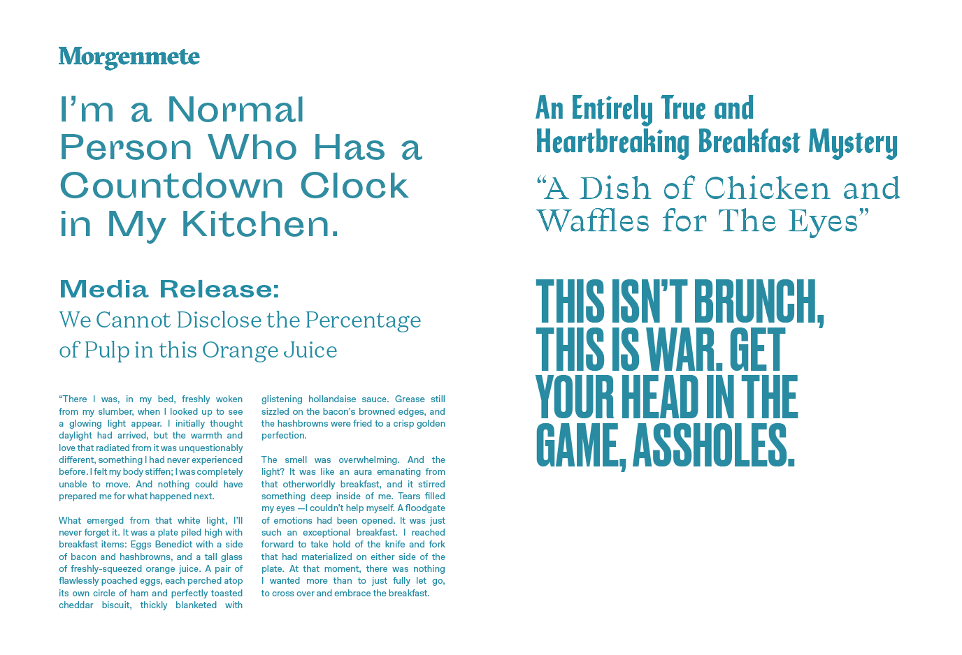 Type details for Morgenmete Issue 01