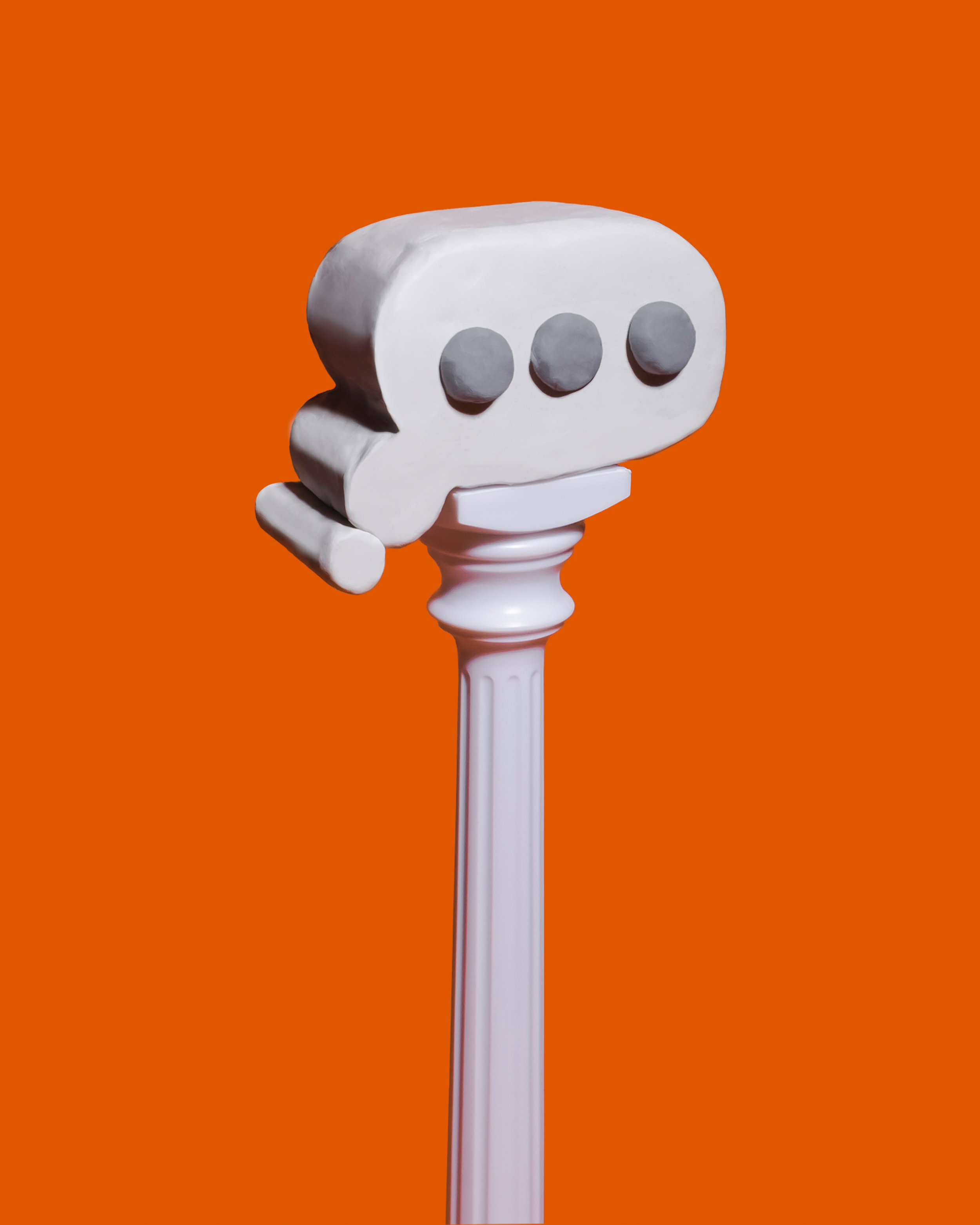 Image for a personal art show on being too online