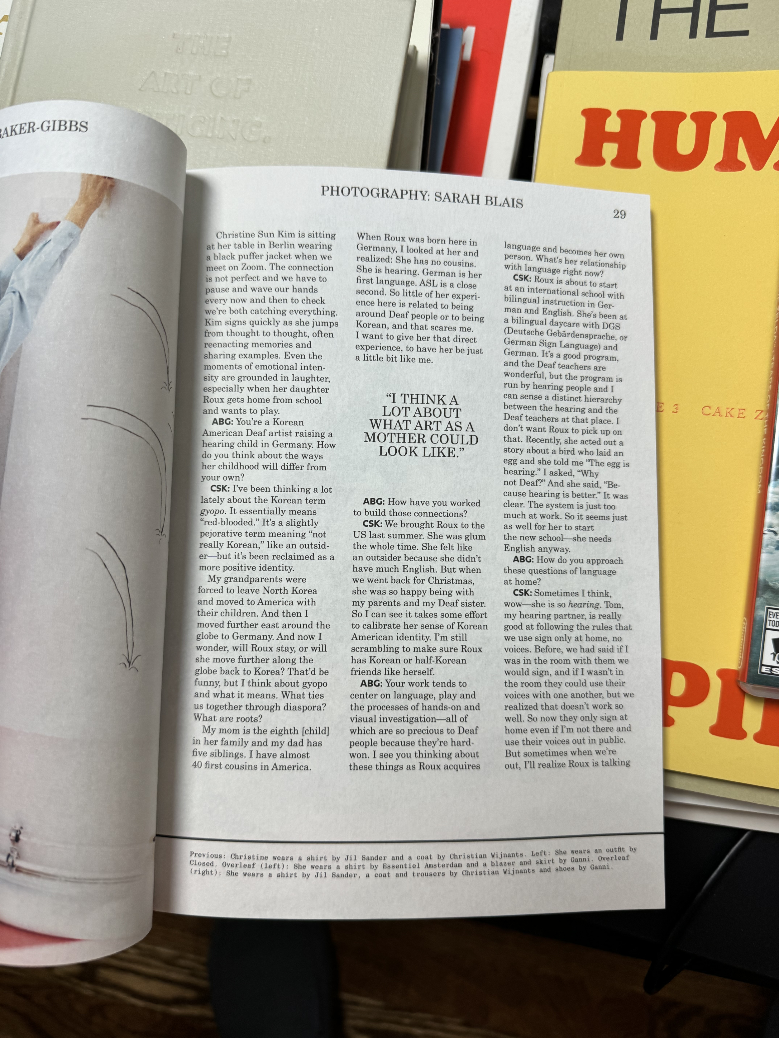 Type layouts from Kindling Mag 01