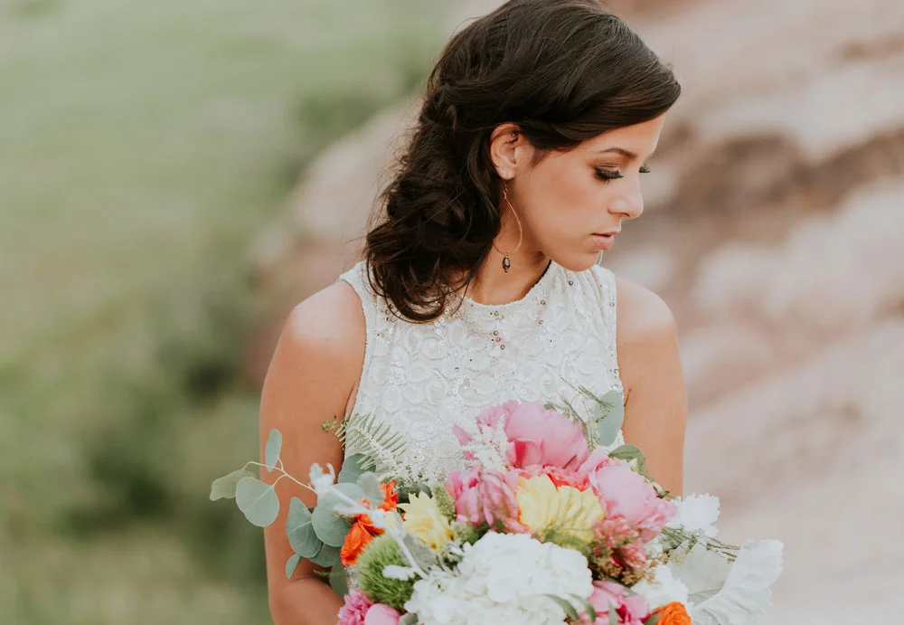 This gorgeous custom wedding was so much fun! We still get orders for these earrings. 