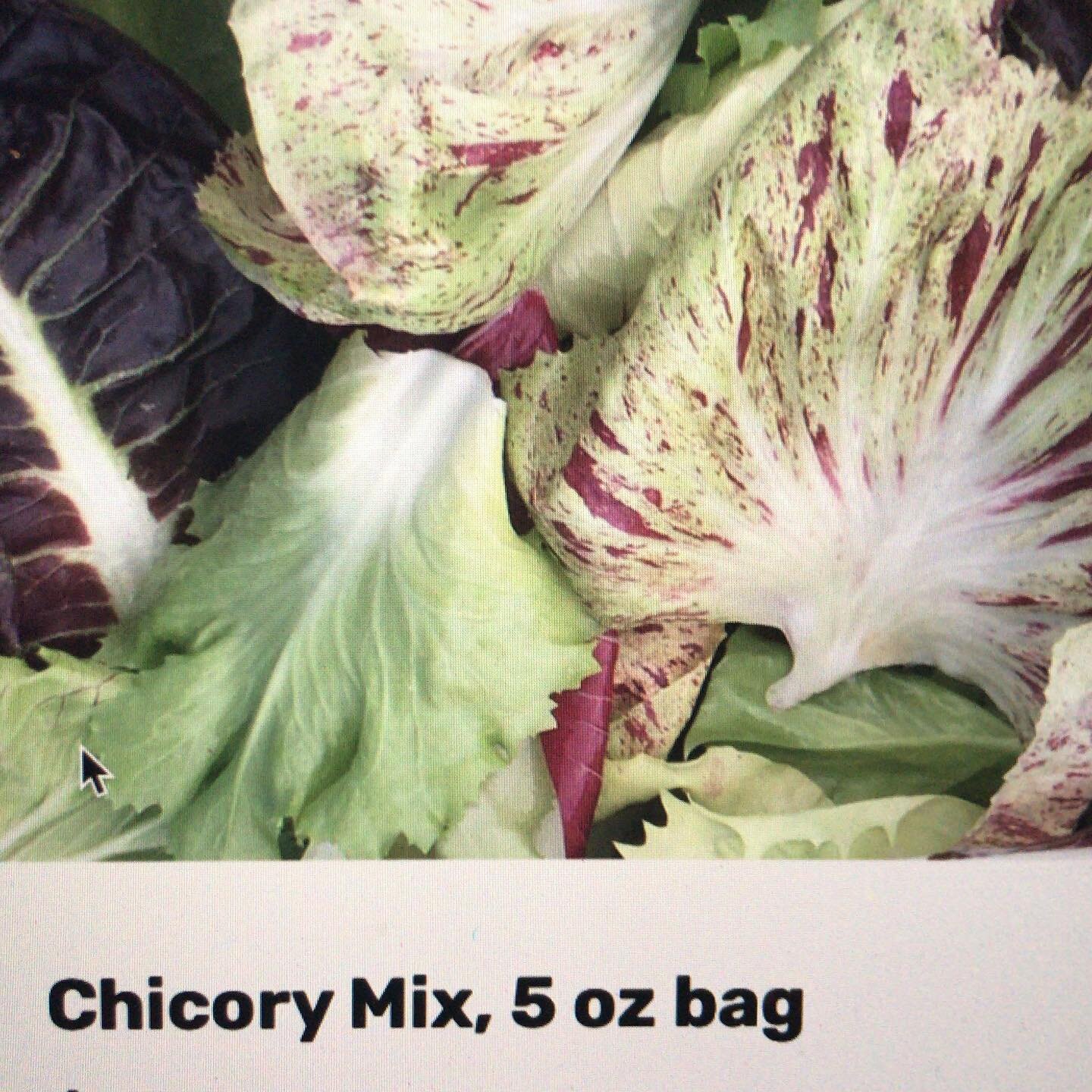 More chicory mix just added to our online store! Ordering is open until tomorrow night for Saturday pick up but some items are limited. Link in bio