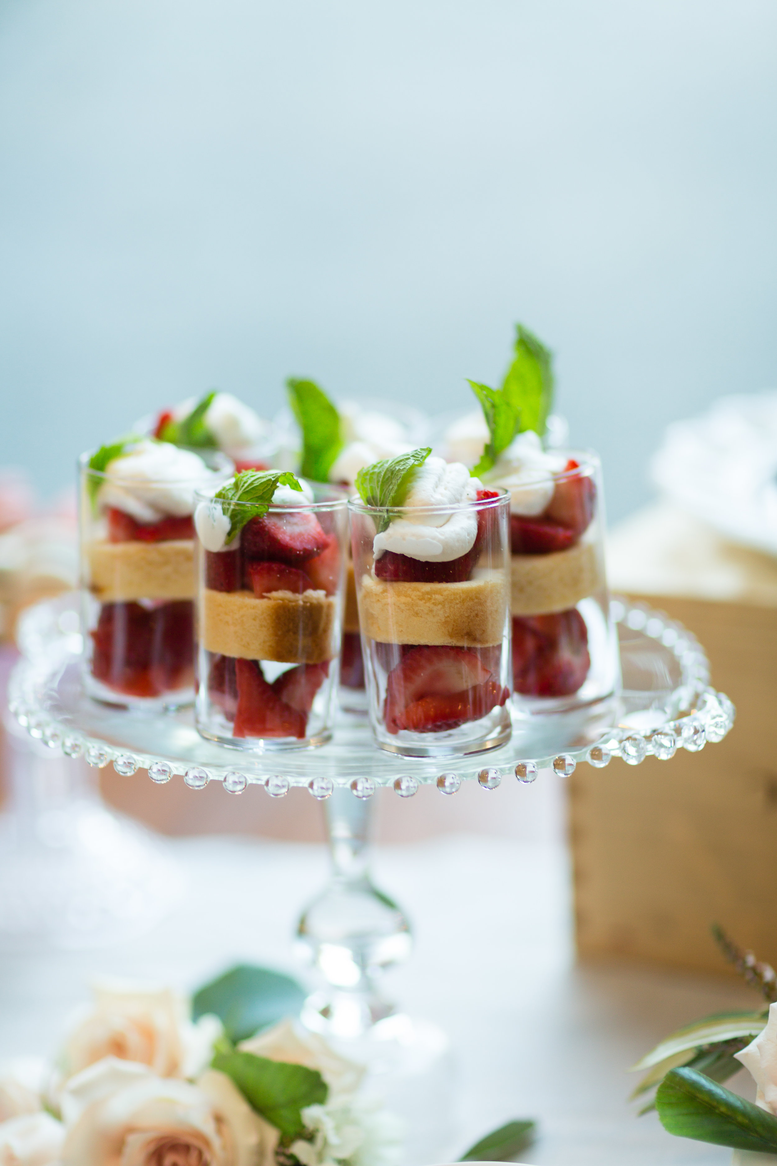 Strawberry Shortcake dessert by Farm to Table Catering