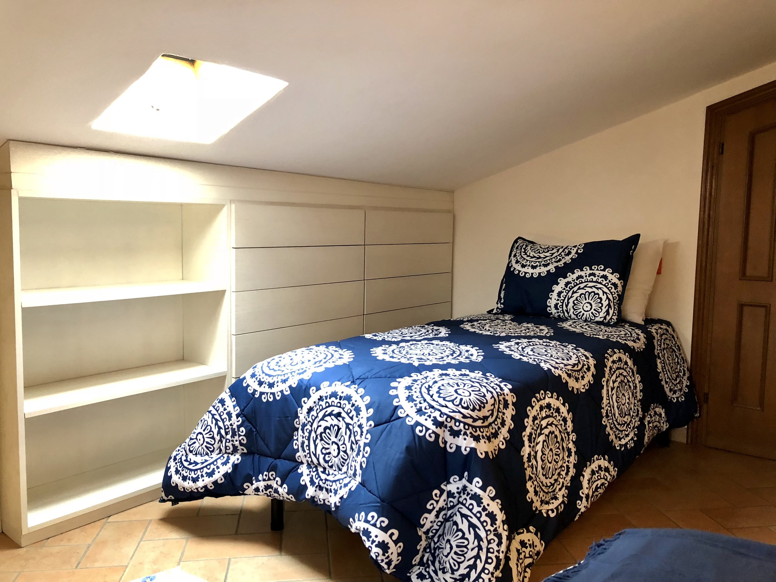Upstairs: twin bed with trundle
