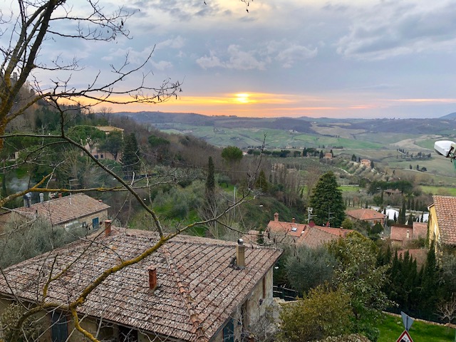 View from city walls in Winter