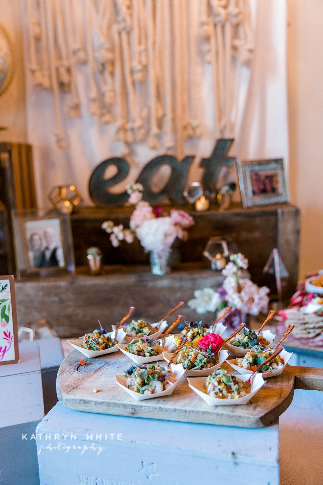 Wedding appetizers by Farm to Table Catering, Lake Tahoe caterer