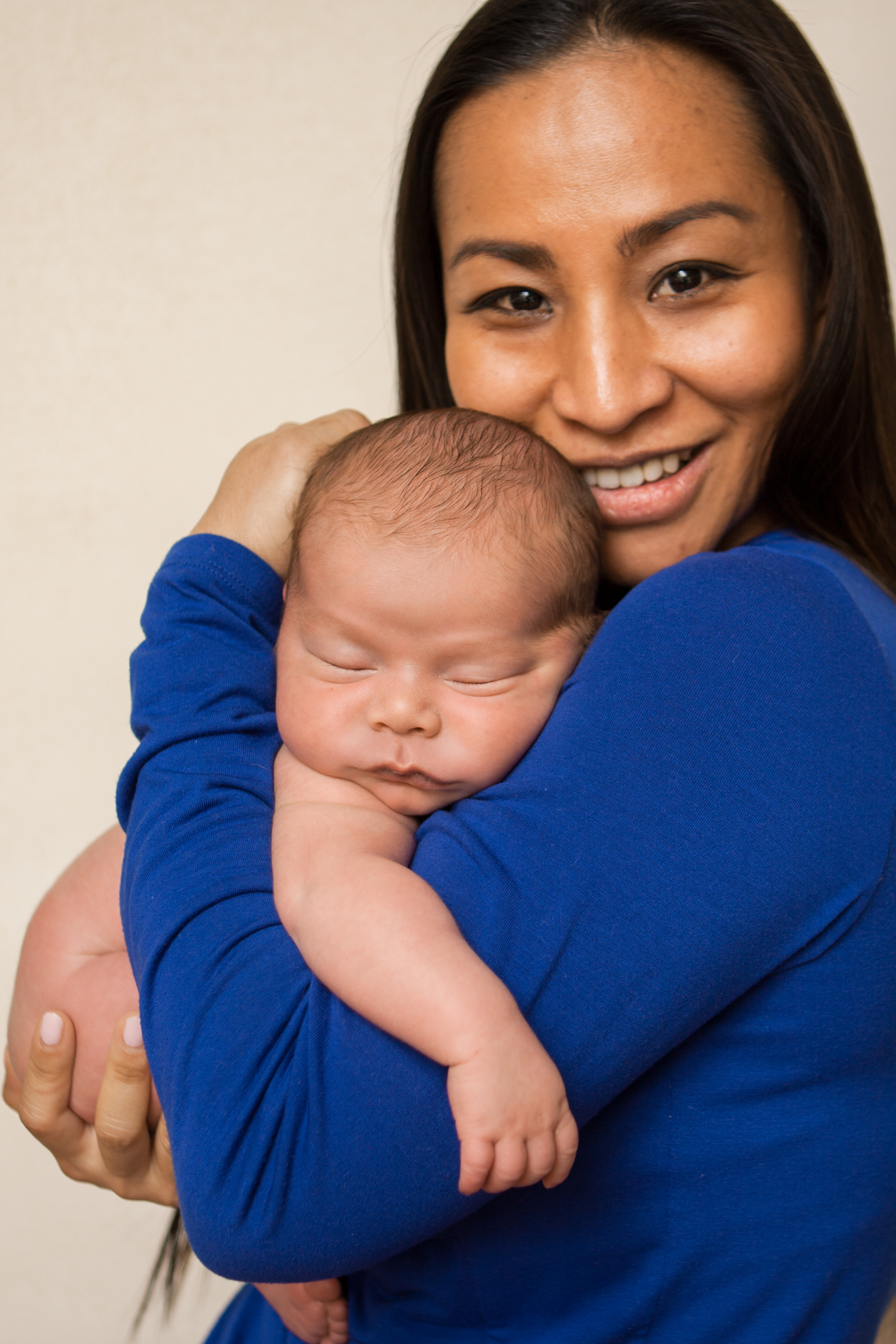 Newborn baby boy chubby big squishy in mom's arms parent photos, Westchester County, New York newborn photographer, Amanda Noelle Photography.
