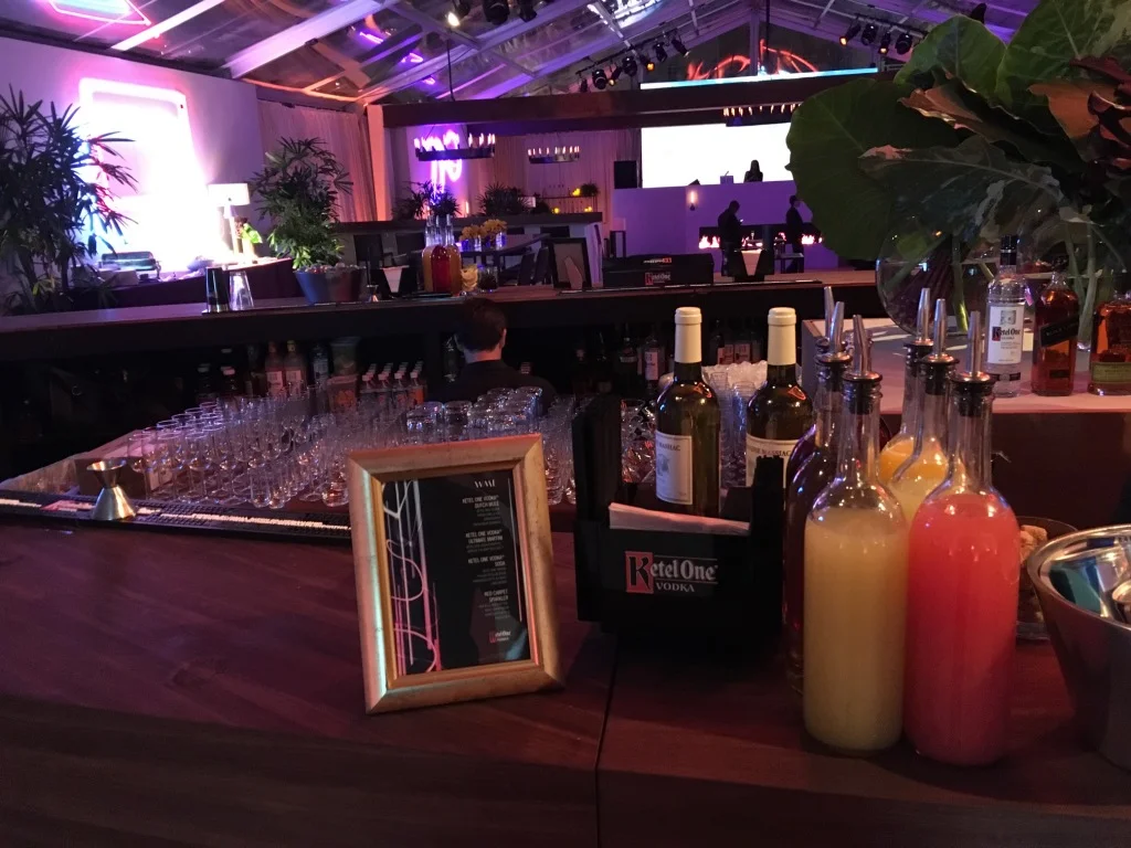 Fresh Juice cocktail setup sponsored by Kettle One