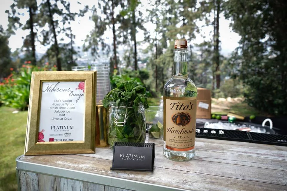 Craft cocktail menu by Platinum Bartenders