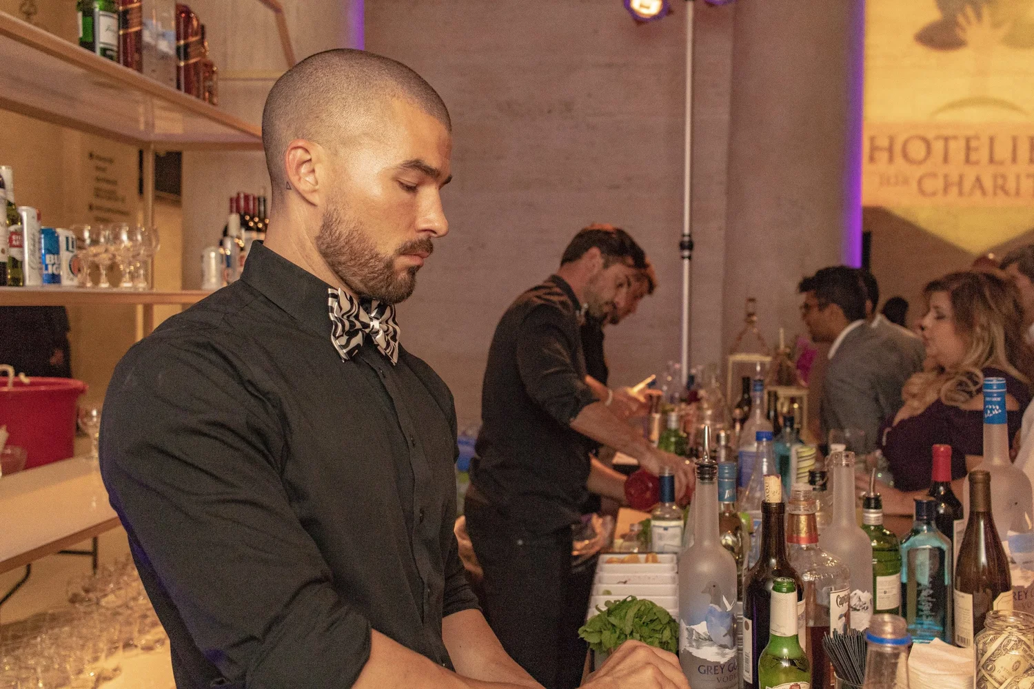 Platinum Bartenders staff serving at a Los Angeles gala