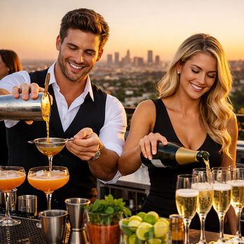Hosting a rooftop soirée above the Sunset Strip or up in the Hollywood Hills?