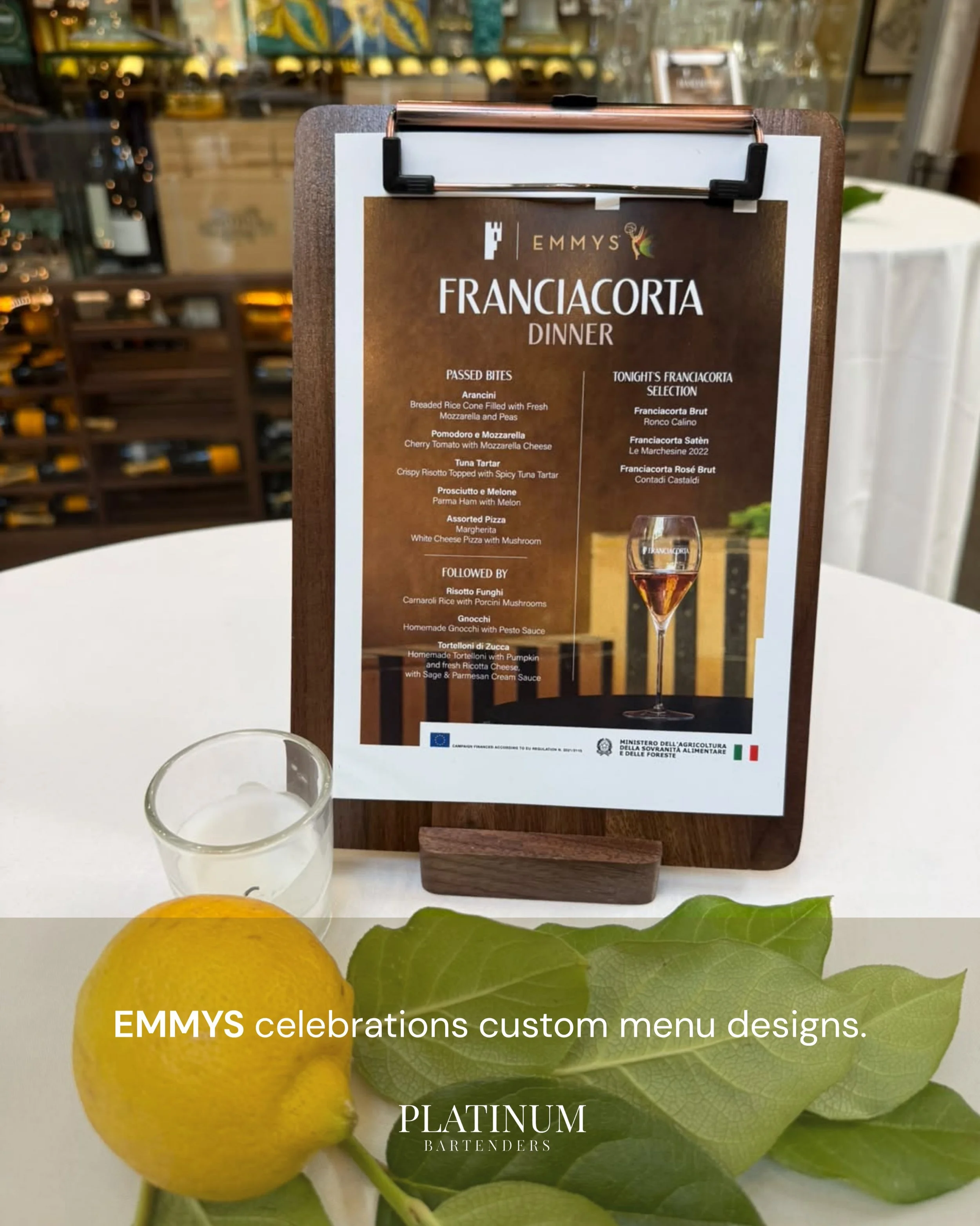 A fun collab curating menus for today&rsquo;s EMMYS celebrations! 🥂🍸📺

Event details: @theemmys.tv celebration @franciacorta dinner

#eventplanner #losangelesevents #emmys #eventplanning #luxuryevents