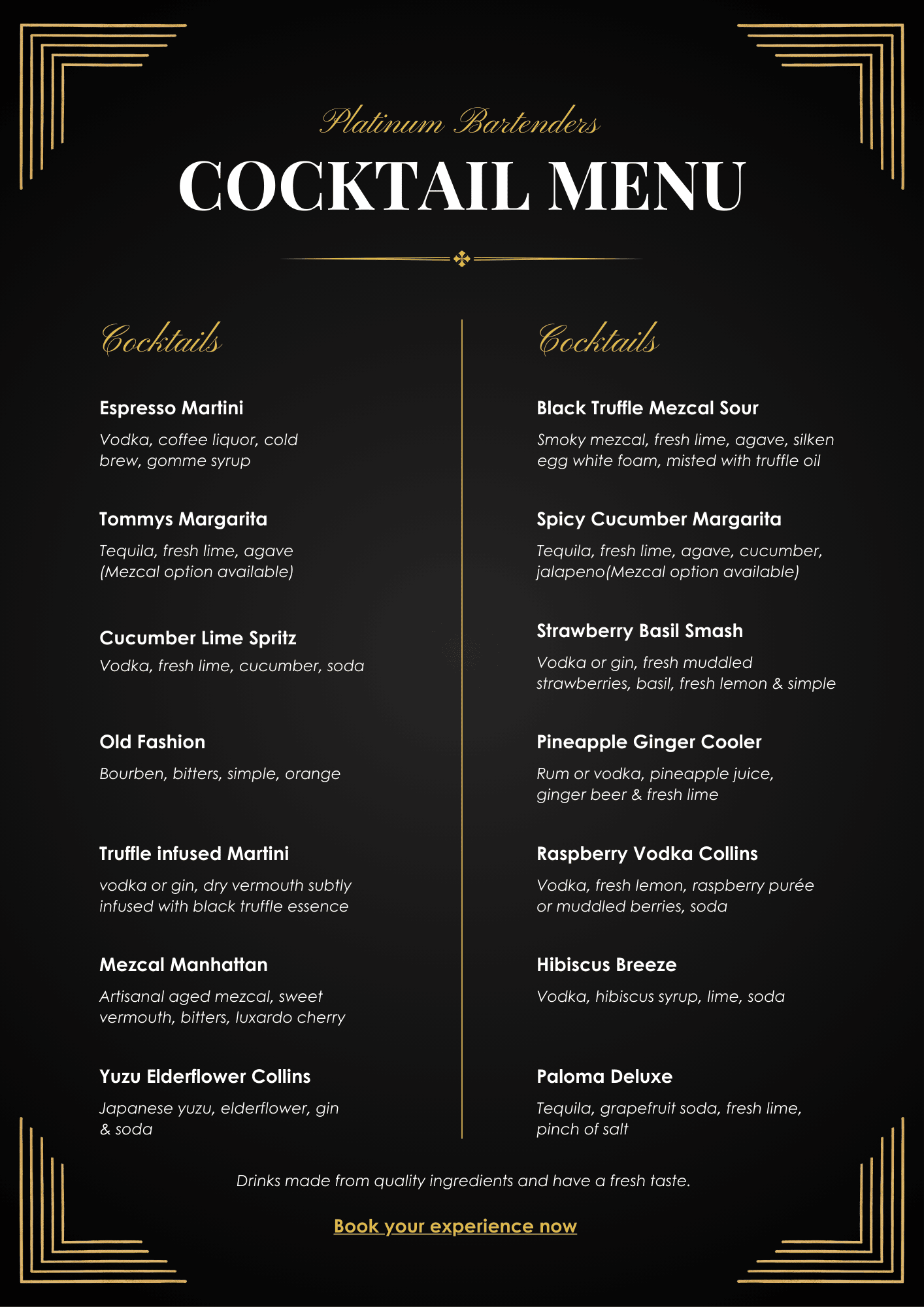 Platinum Bartenders Los Angeles Cocktail Menu 1.png