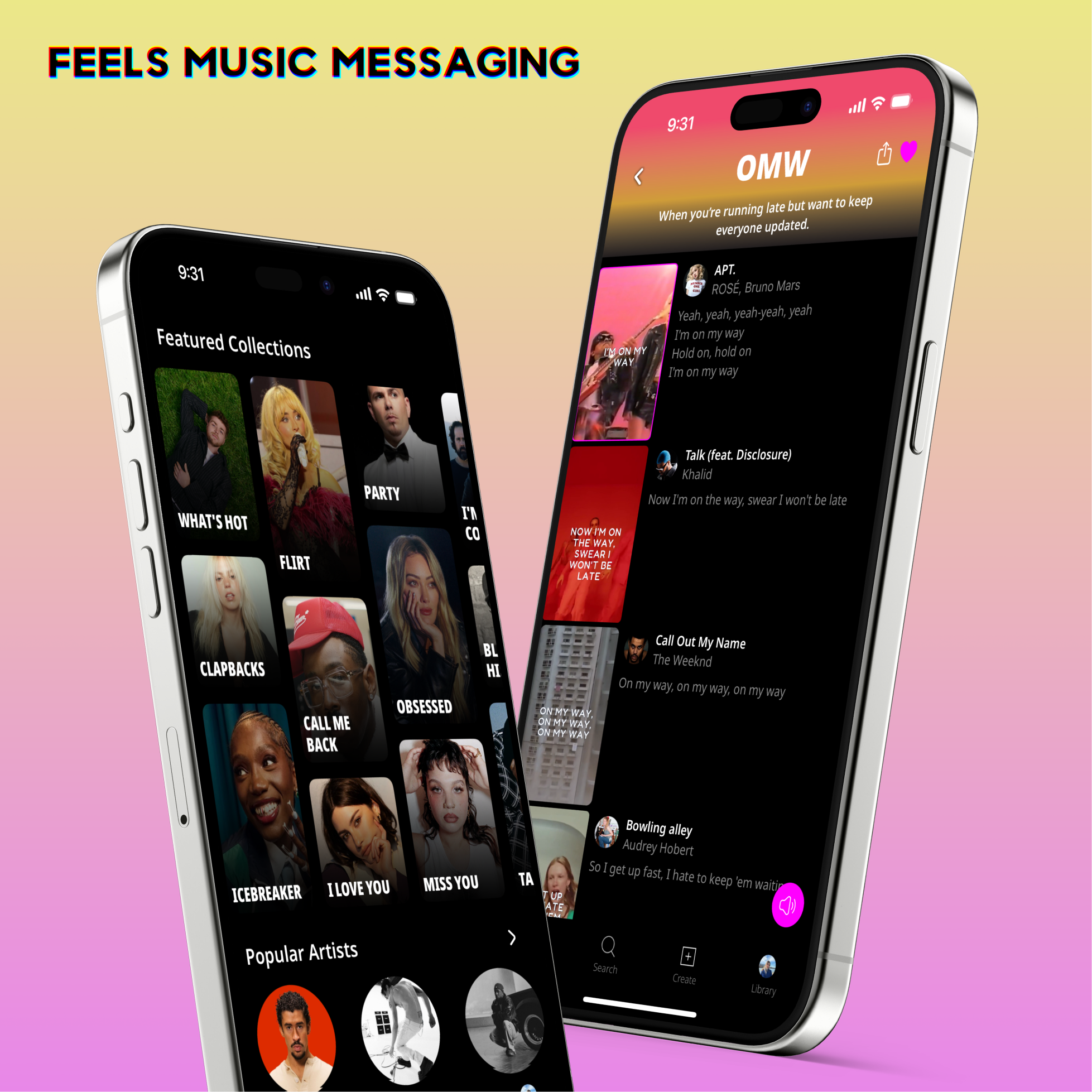   Product Highlights:    Share Anywhere You Text:  Send Feels messages directly to texts, social media, DMs, or group chats.   Discover Trending Content:  Explore trending Feels, curated collections (e.g., "Feeling Flirty," "I Love You"), or search b
