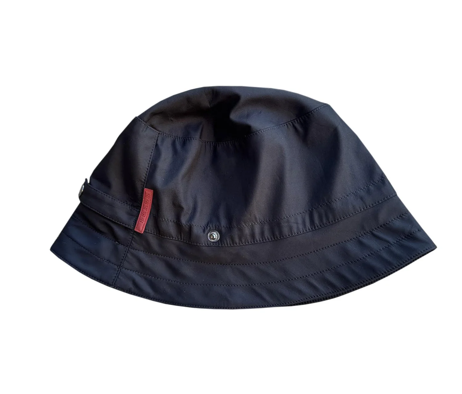 Womens Prada black bucket hat.jpg