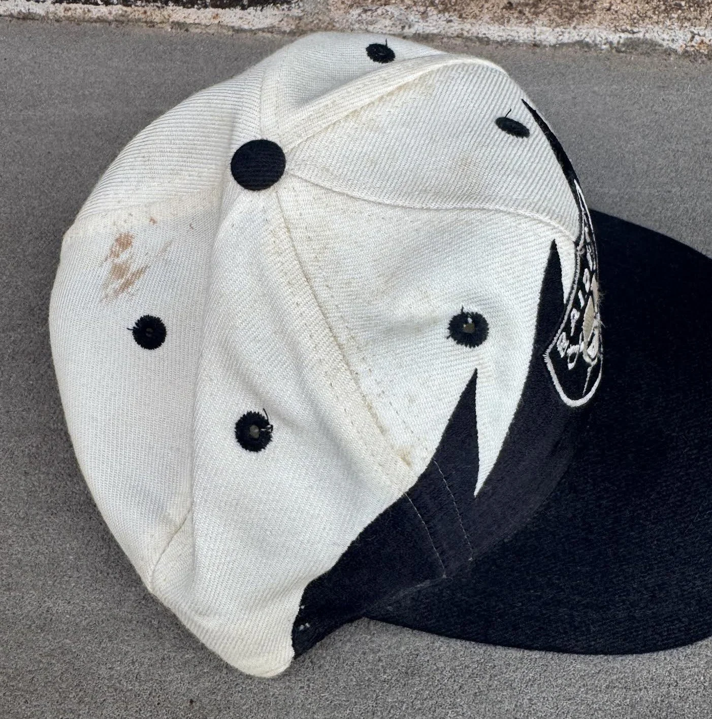 top of Raiders cap.jpg