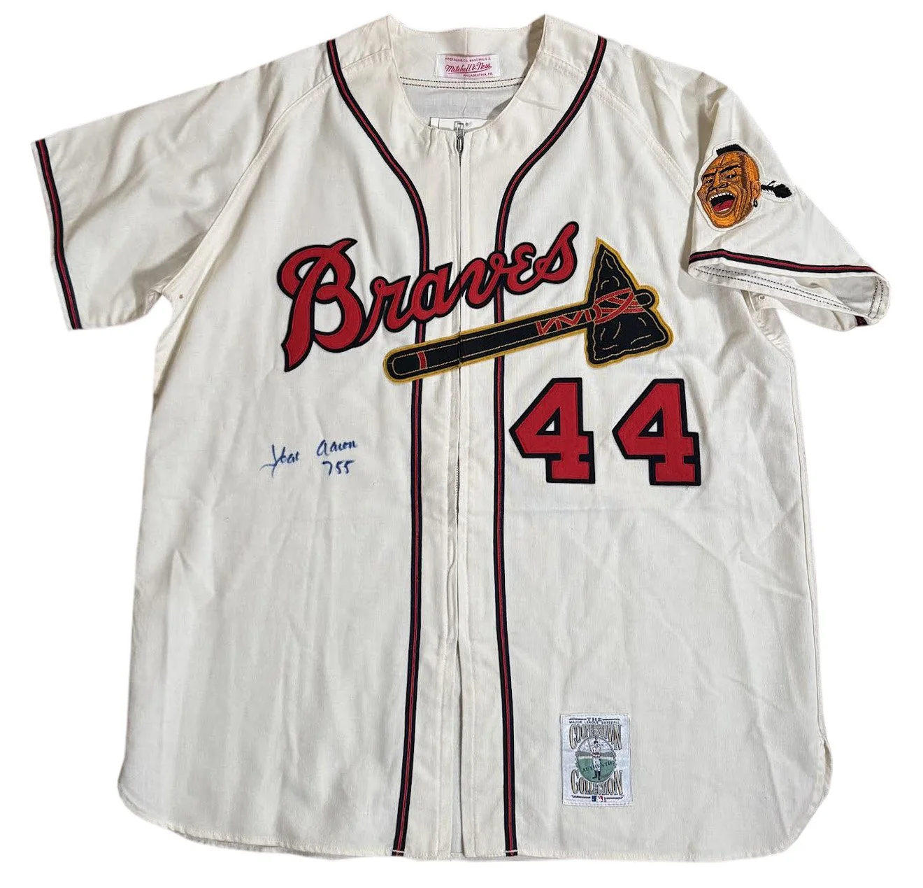 Mitchell and ness hank aaron autograph jersey .jpg