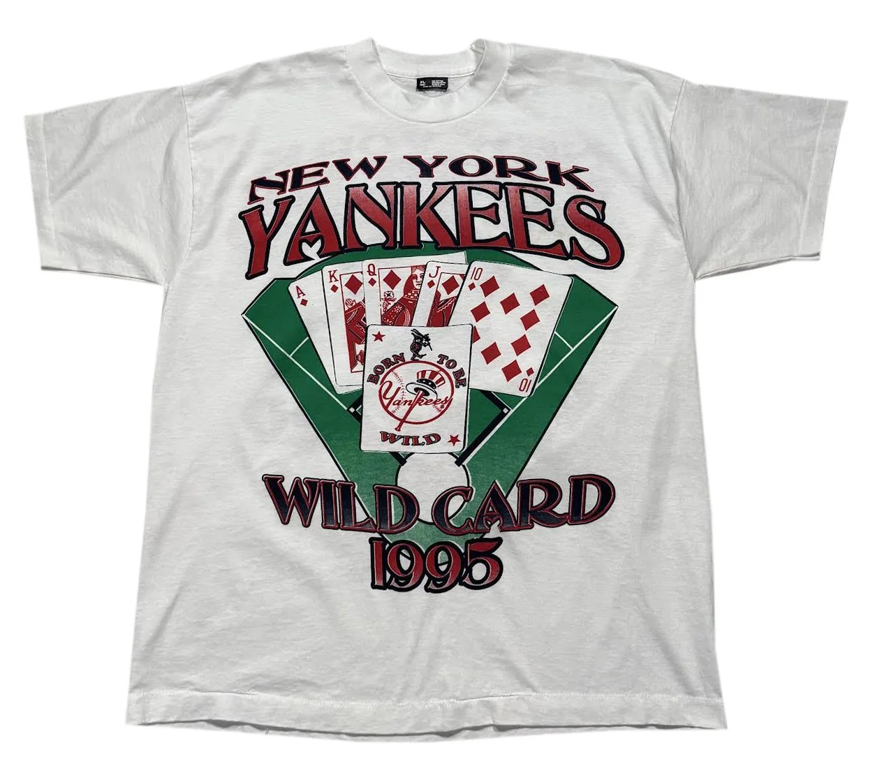 Vintage New York Yankees 1995 Wild Card T Shirt (Size XL)