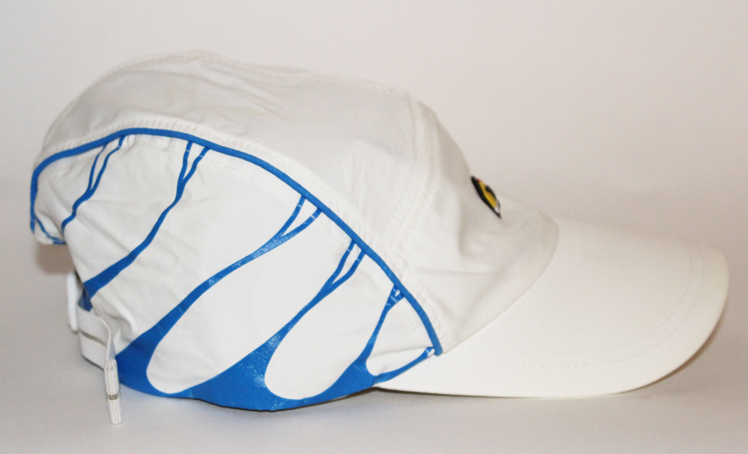 blue and white nike hat