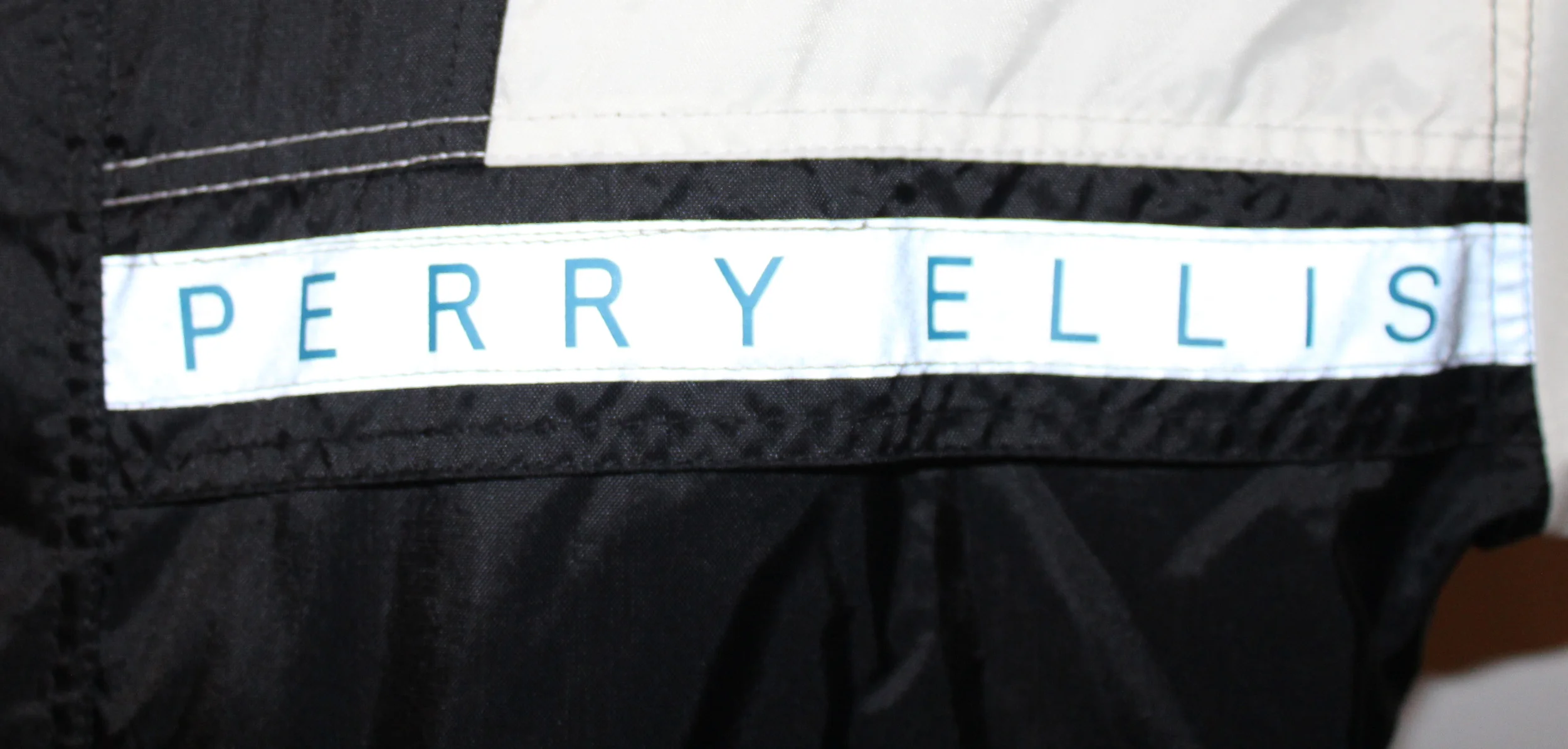 Vintage 90s Perry Ellis America black/royal/3m jacket