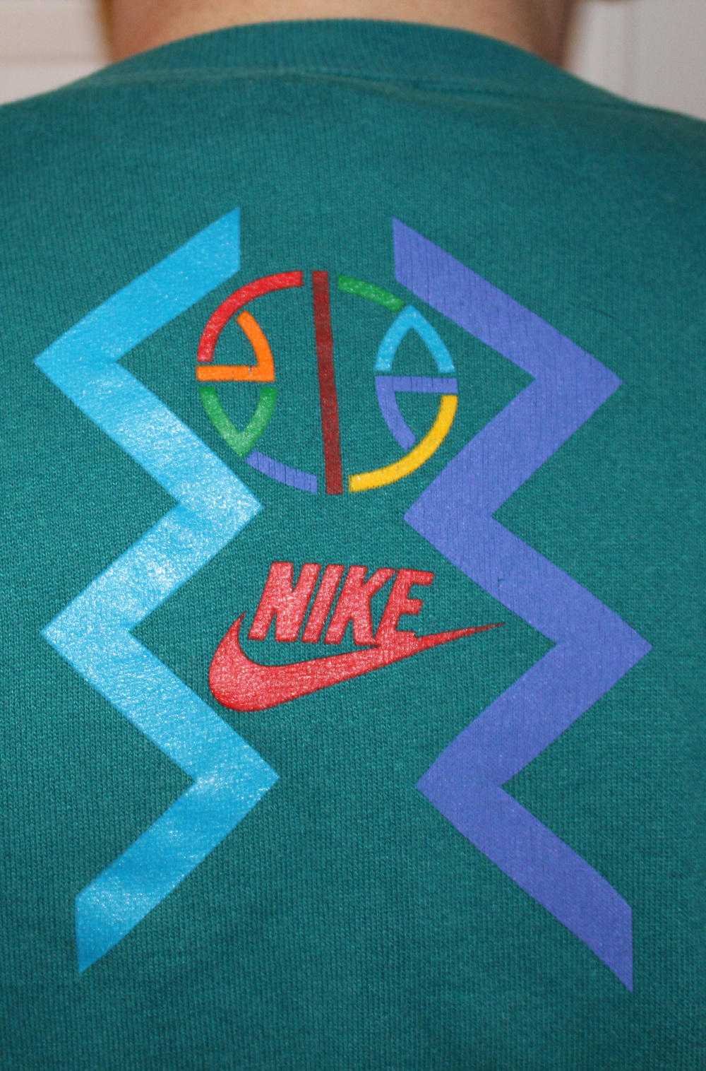 Vintage 1992 Nike Air Raid Peace Urban Jungle Gym Crew Neck (Size