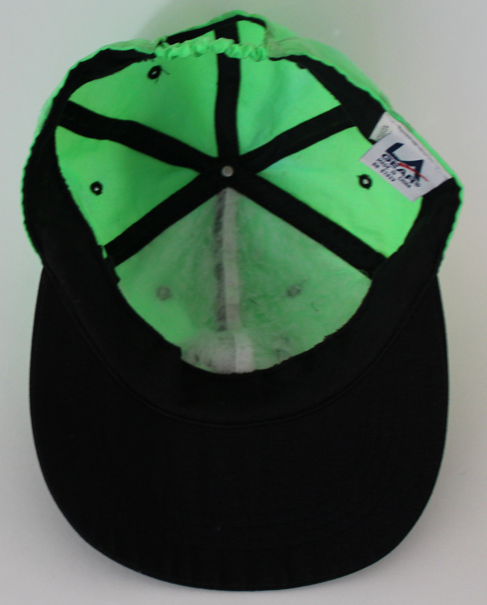 1980's Vintage Jobber Hat - Neon Green