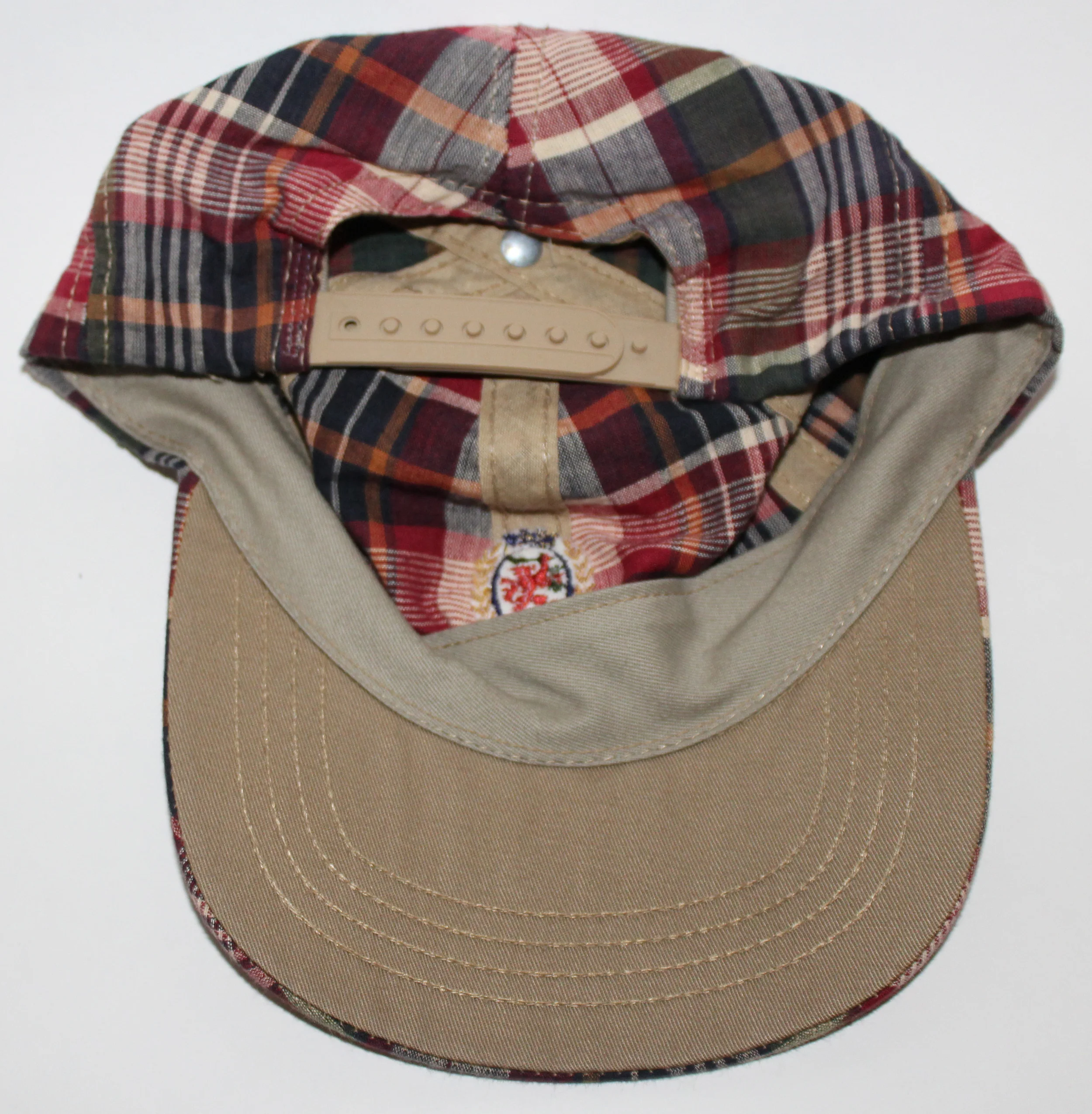 Vintage 90s Tommy Hilfiger plaid snapback