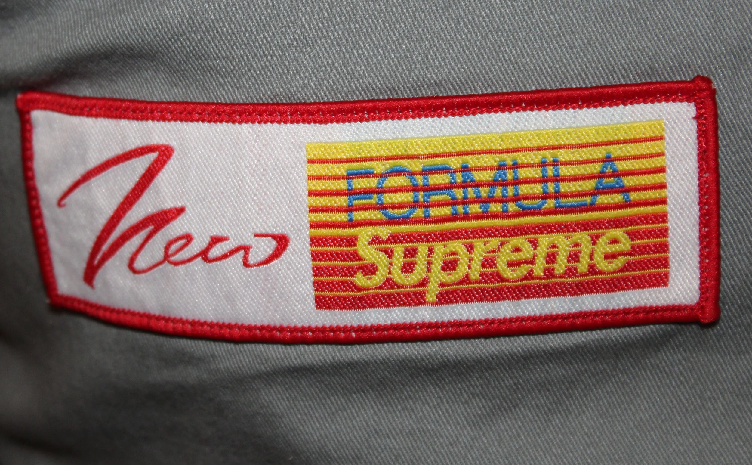 Supreme Forumla Racing button down in black/grey/red.Supreme Forumla Racing button down