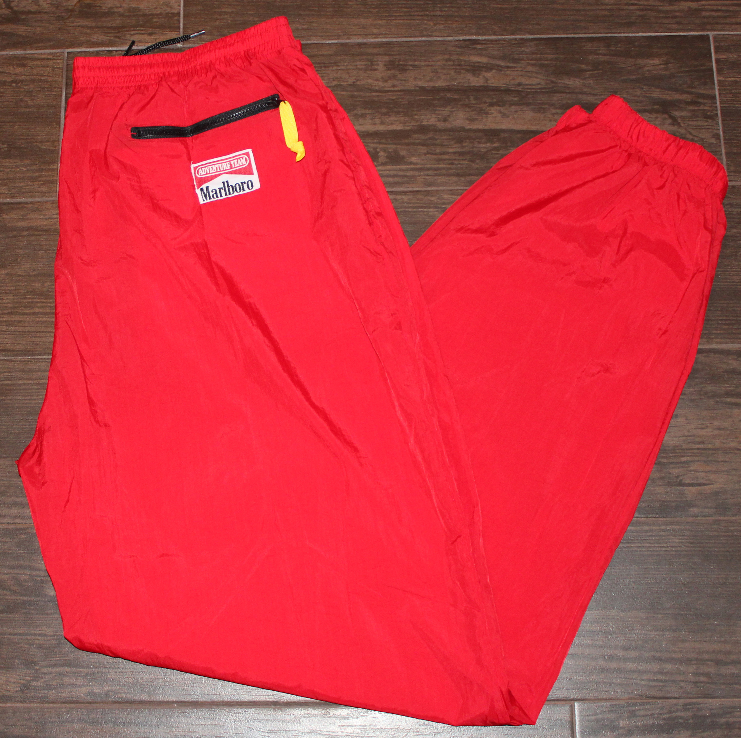 Vintage Marlboro Aventure Team Red Windbreaker Pants (Size XL) — RootsBK