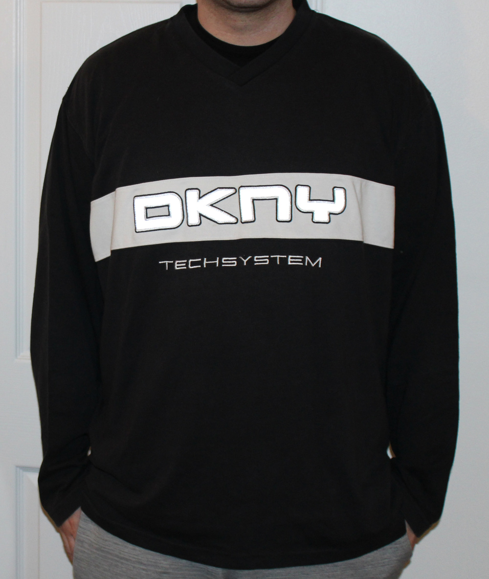 Vintage DKNY Tech System 3M Reflective L/S T Shirt (Size XXL) — RootsBK